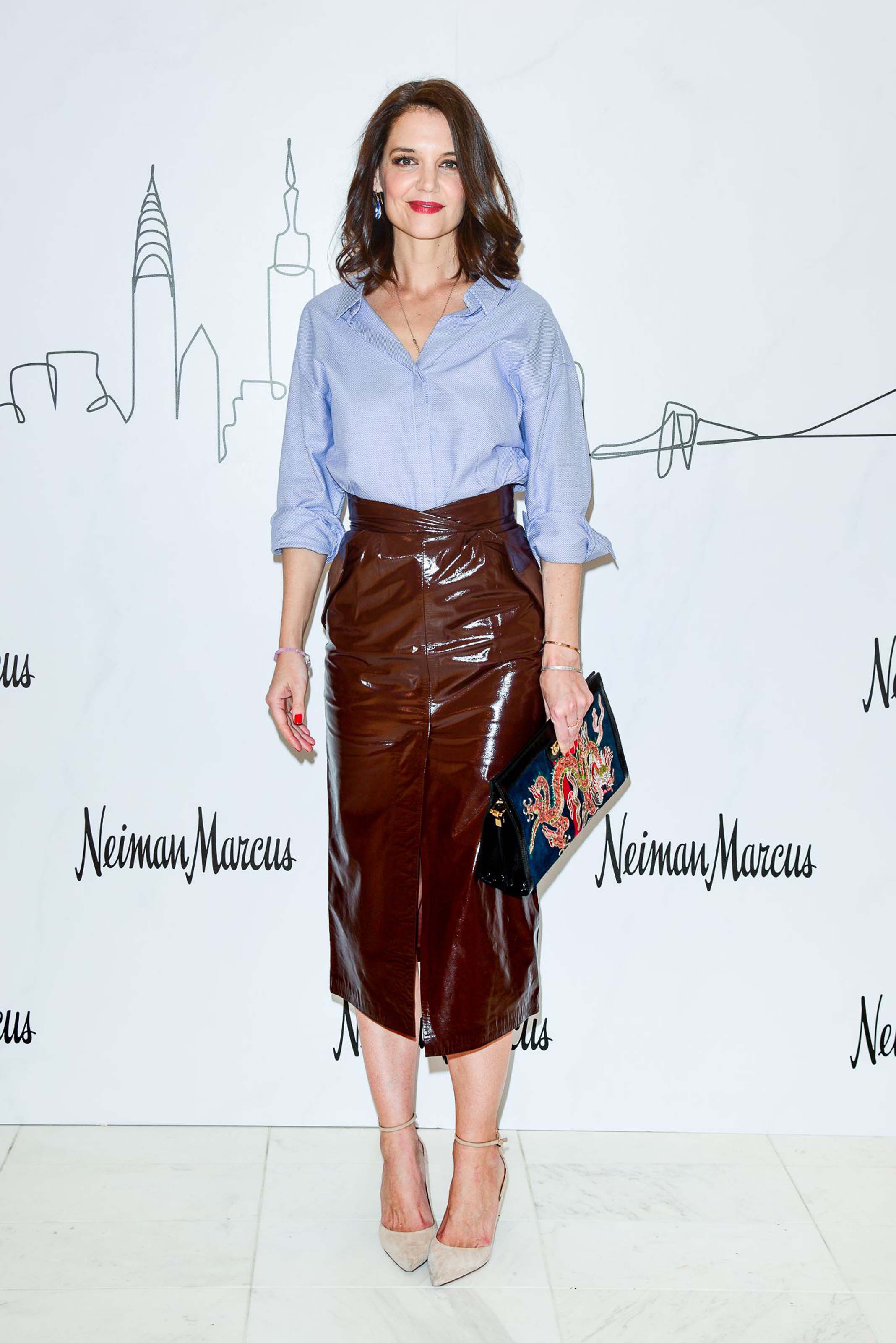 Katie Holmes attends Neiman Marcus Hudson Yards Party