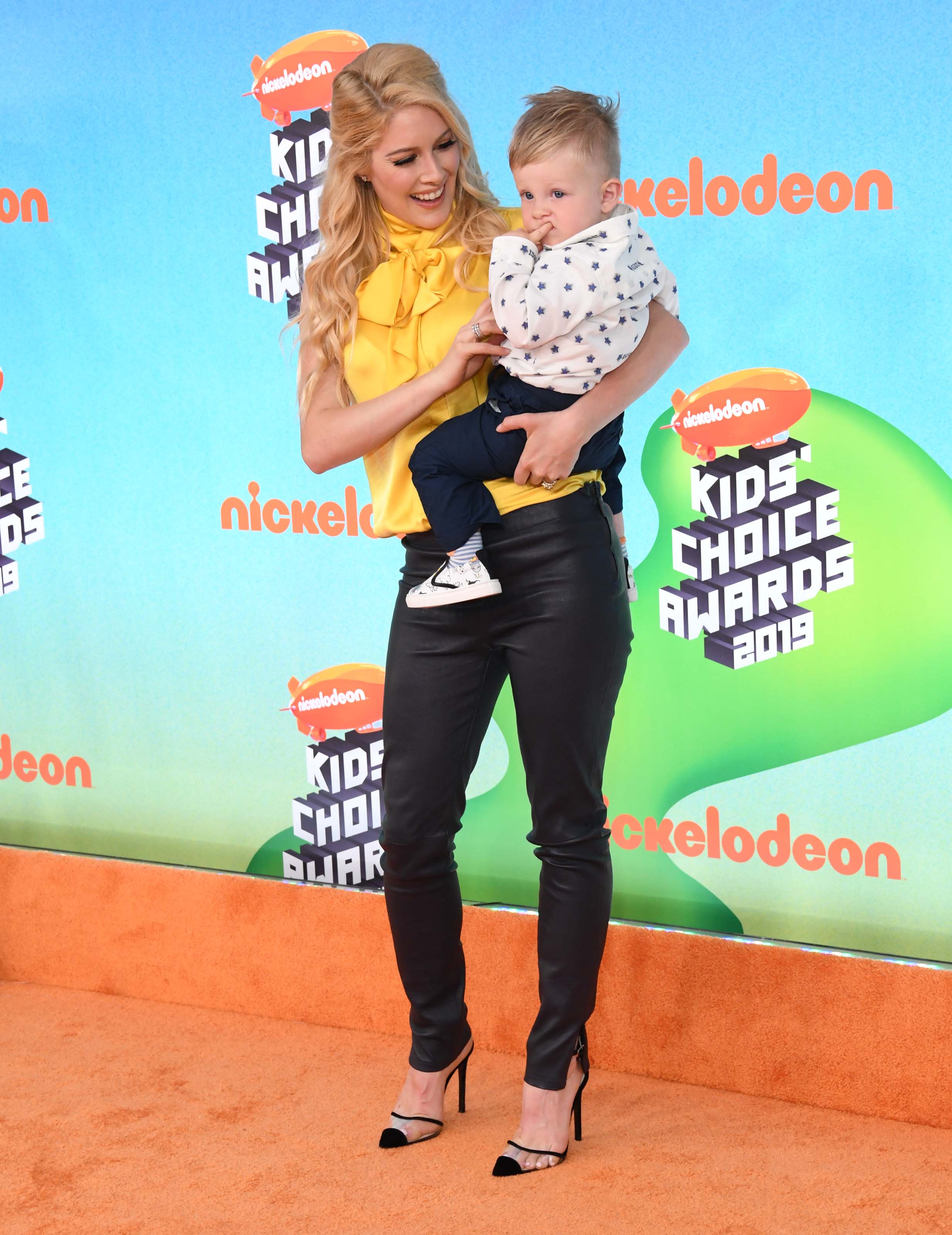 Heidi Montag attending 2019 Kids Choice Awards