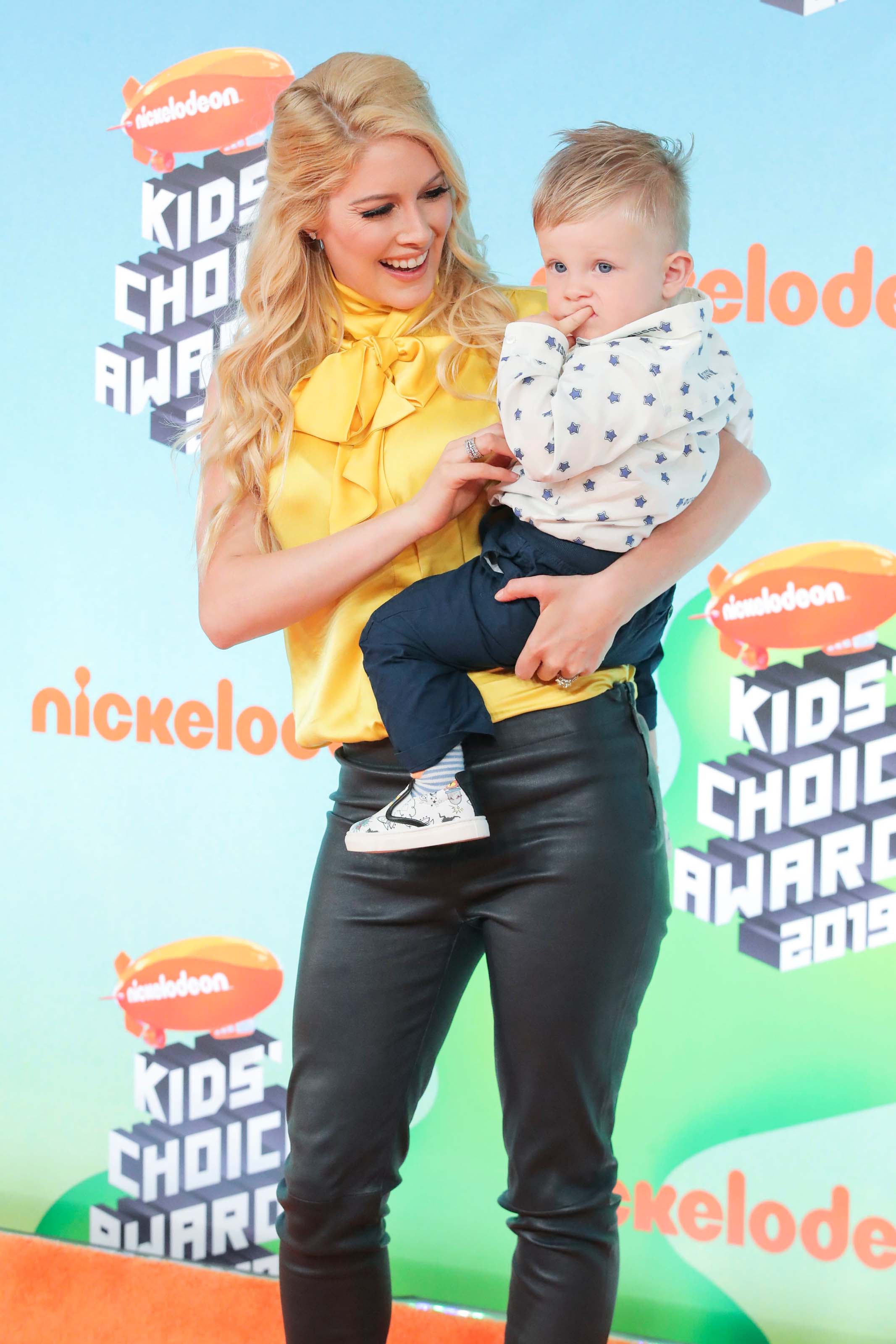 Heidi Montag attending 2019 Kids Choice Awards