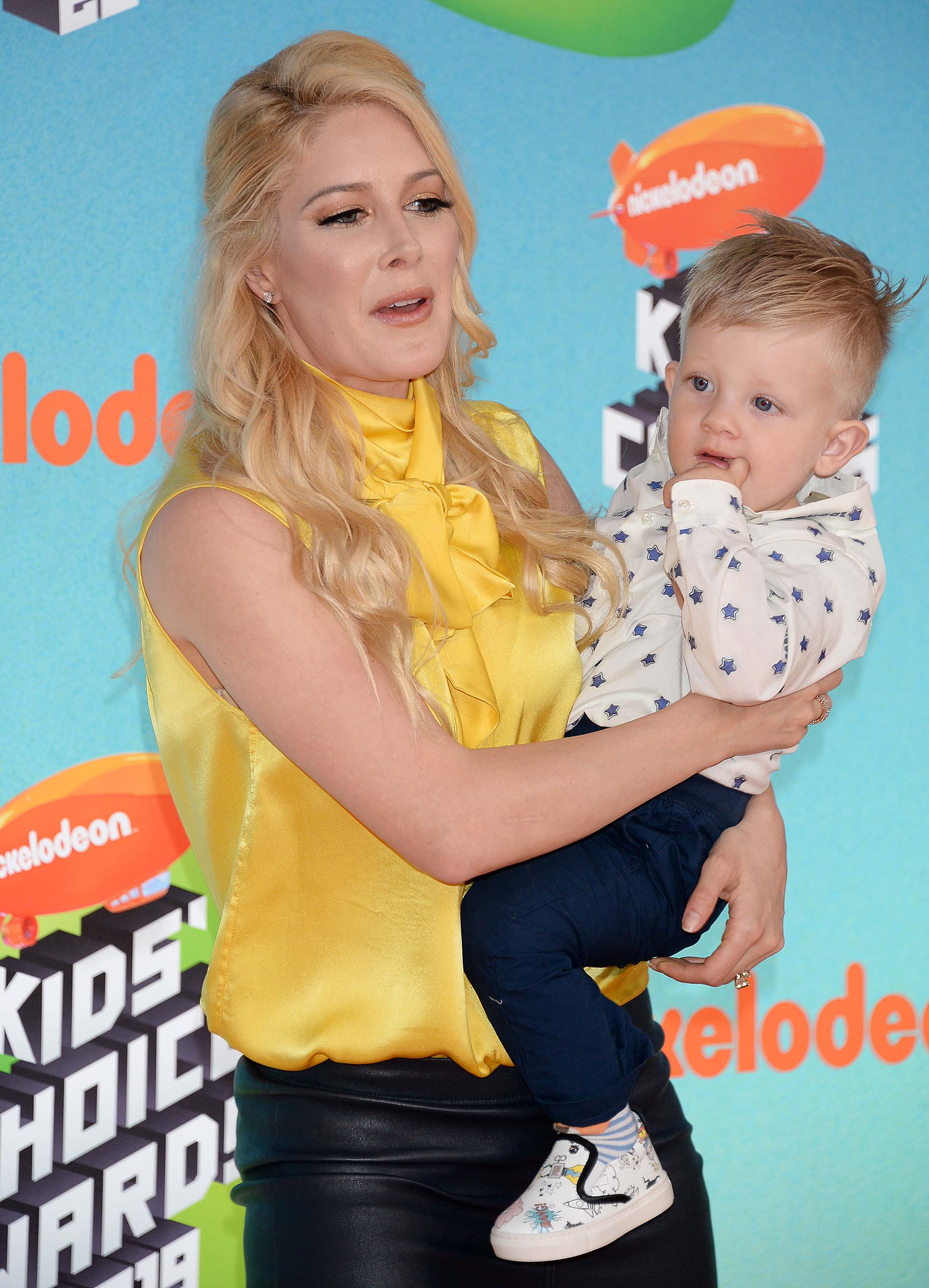 Heidi Montag attending 2019 Kids Choice Awards