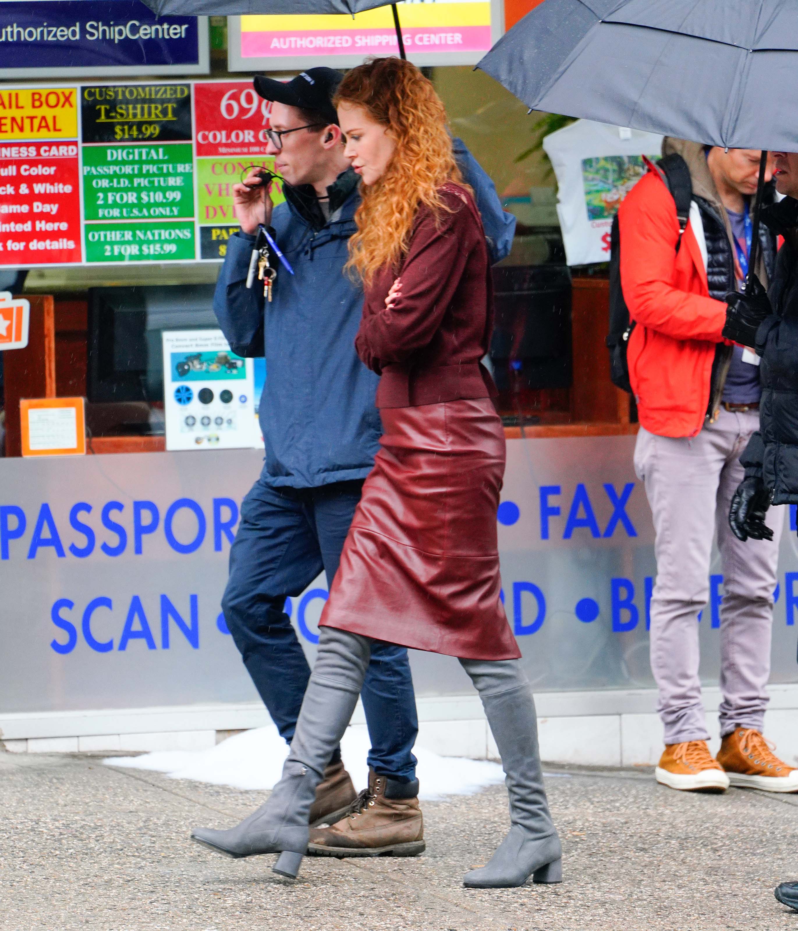 Nicole Kidman on the set of ‘The Undoing’