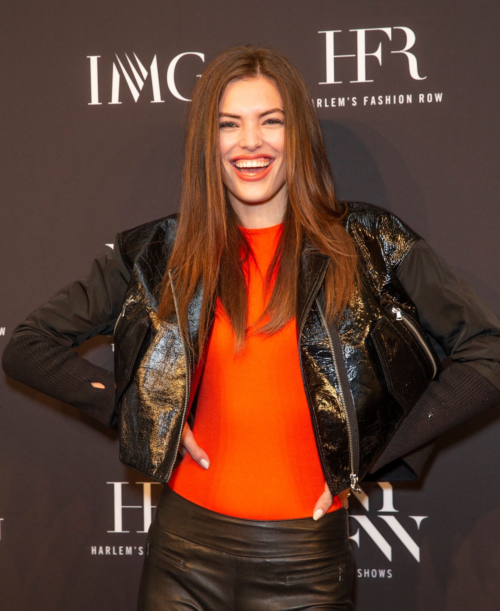 Sofie Rovenstine attending IMG and Harlem Fashion Row