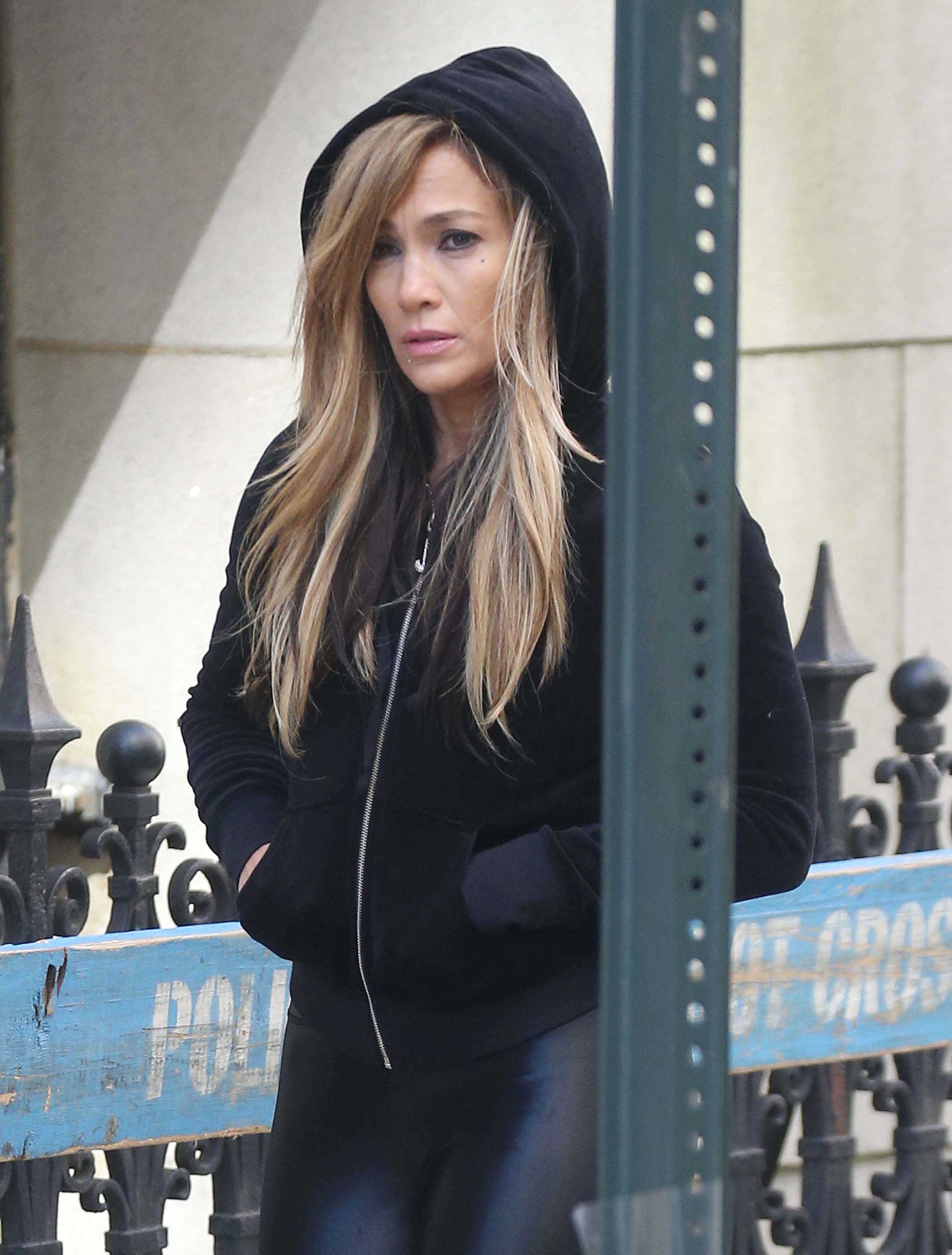 Jennifer Lopez filming new scenes for Hustlers