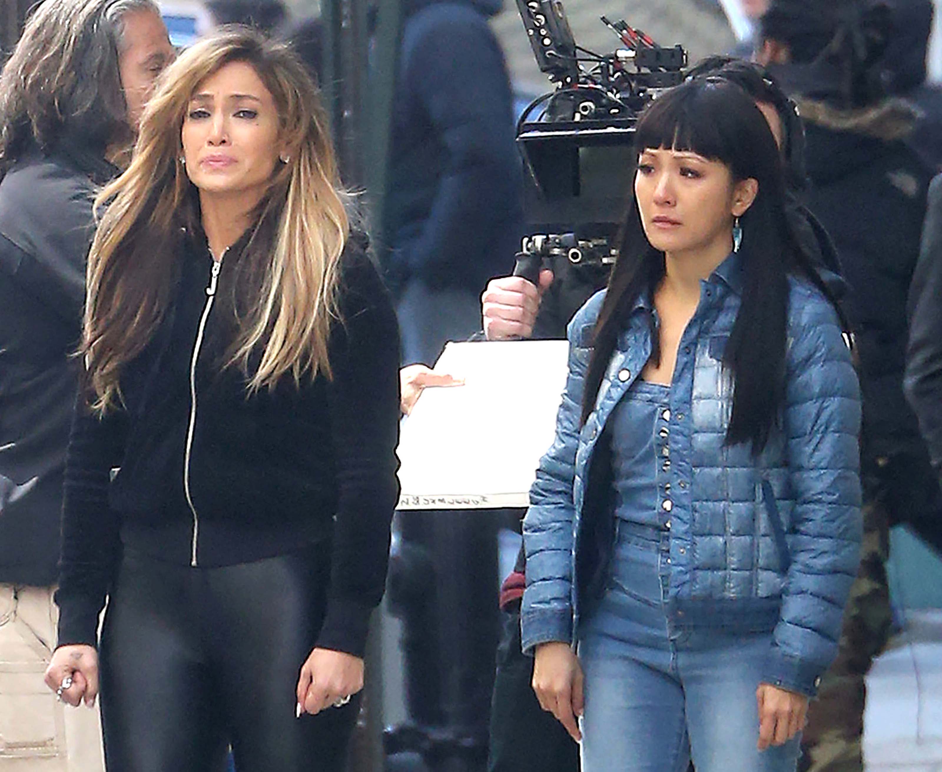 Jennifer Lopez filming new scenes for Hustlers