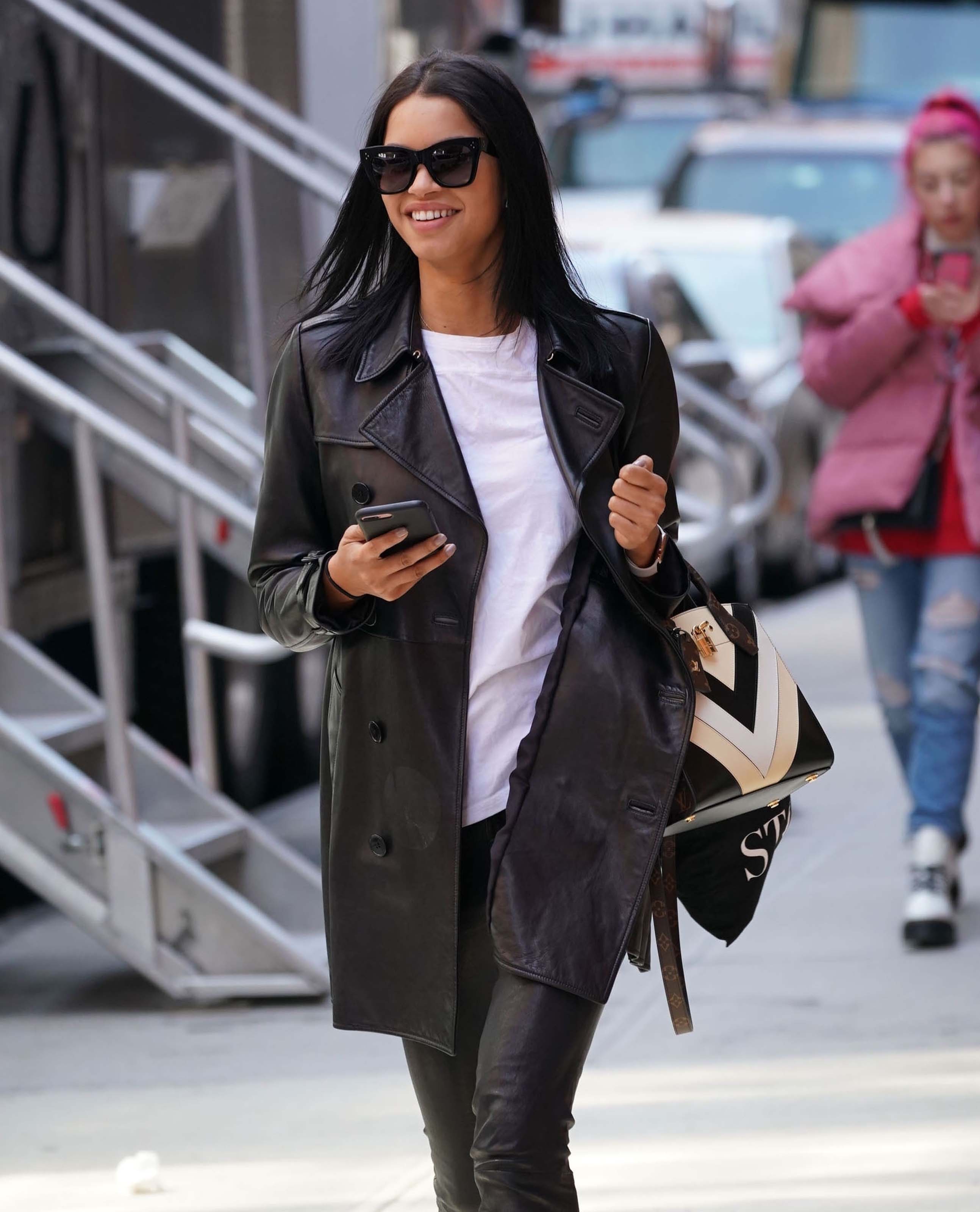 Daiane Sodre is seen in NYC