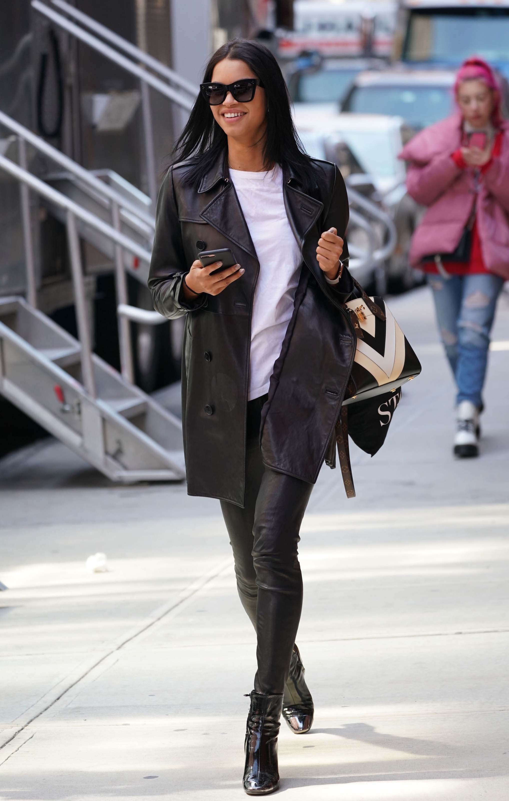 Daiane Sodre is seen in NYC