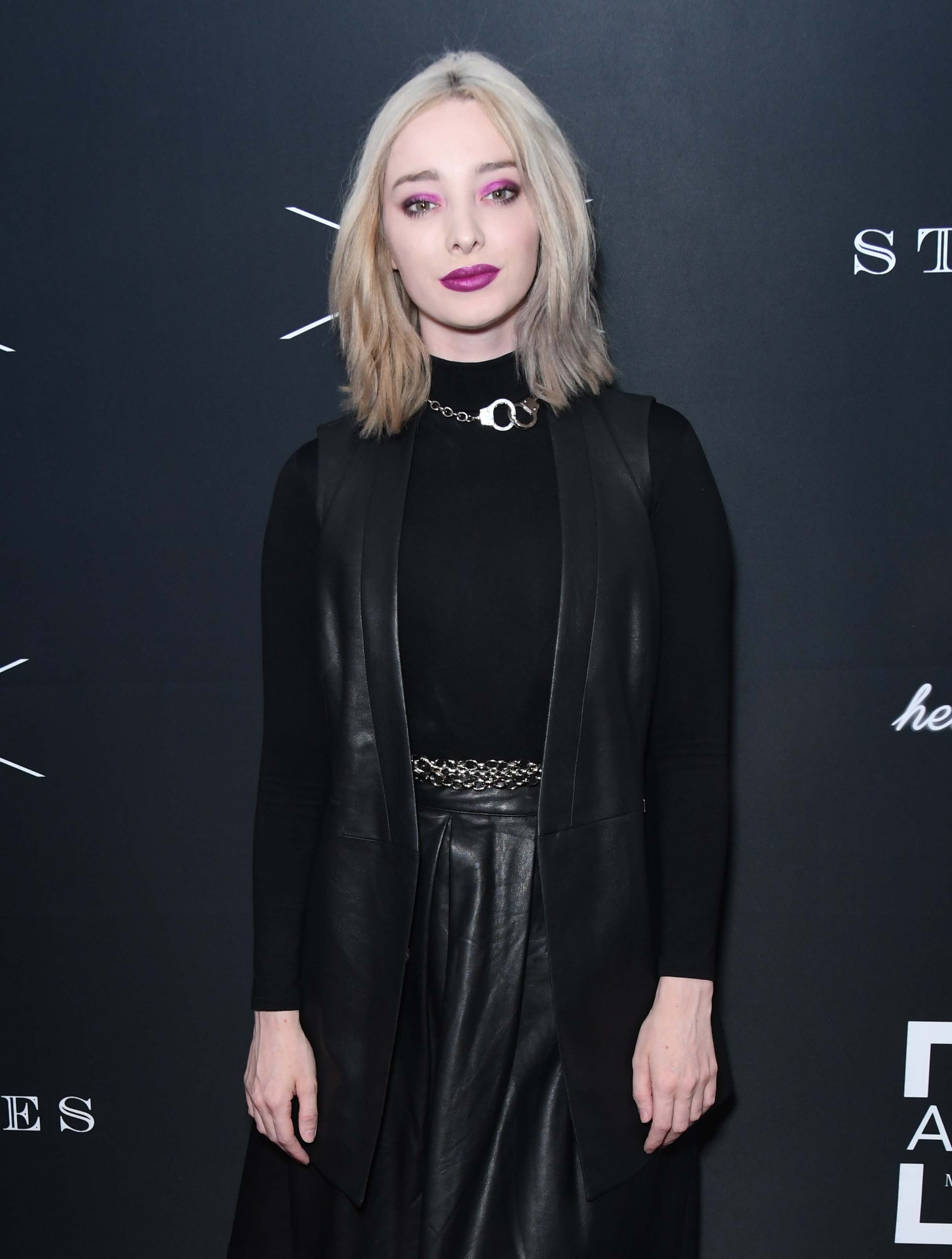 Emma Dumont attends Matt Sarafa & Jonathan Marc Stein’s new ‘Rich’ clothing line release