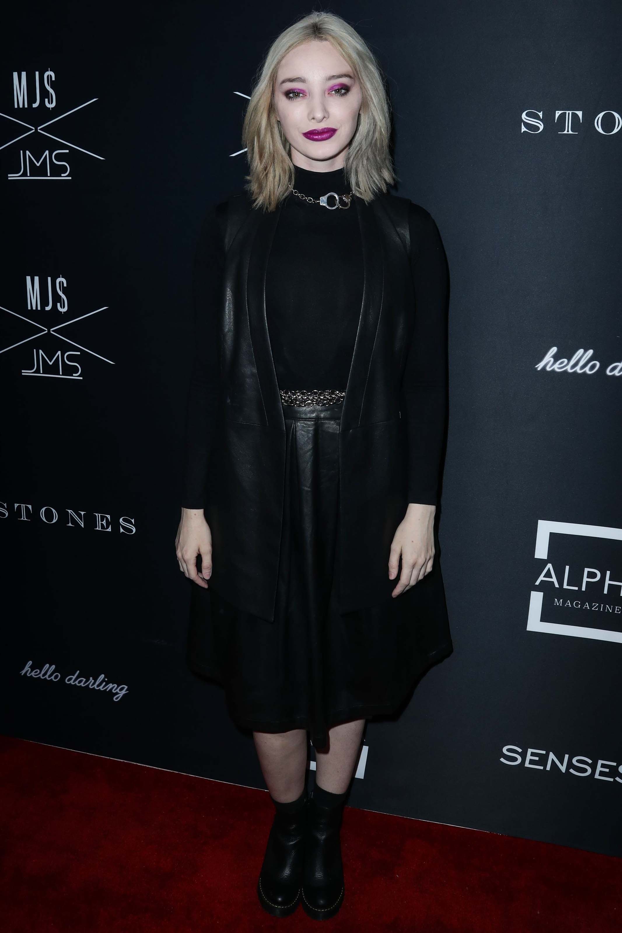 Emma Dumont attends Matt Sarafa & Jonathan Marc Stein’s new ‘Rich’ clothing line release