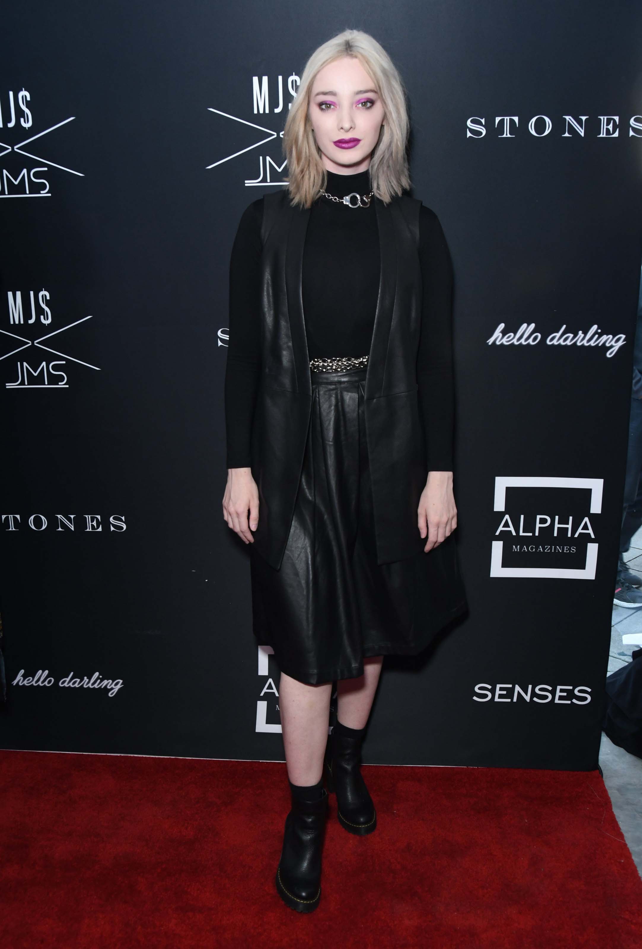 Emma Dumont attends Matt Sarafa & Jonathan Marc Stein’s new ‘Rich’ clothing line release