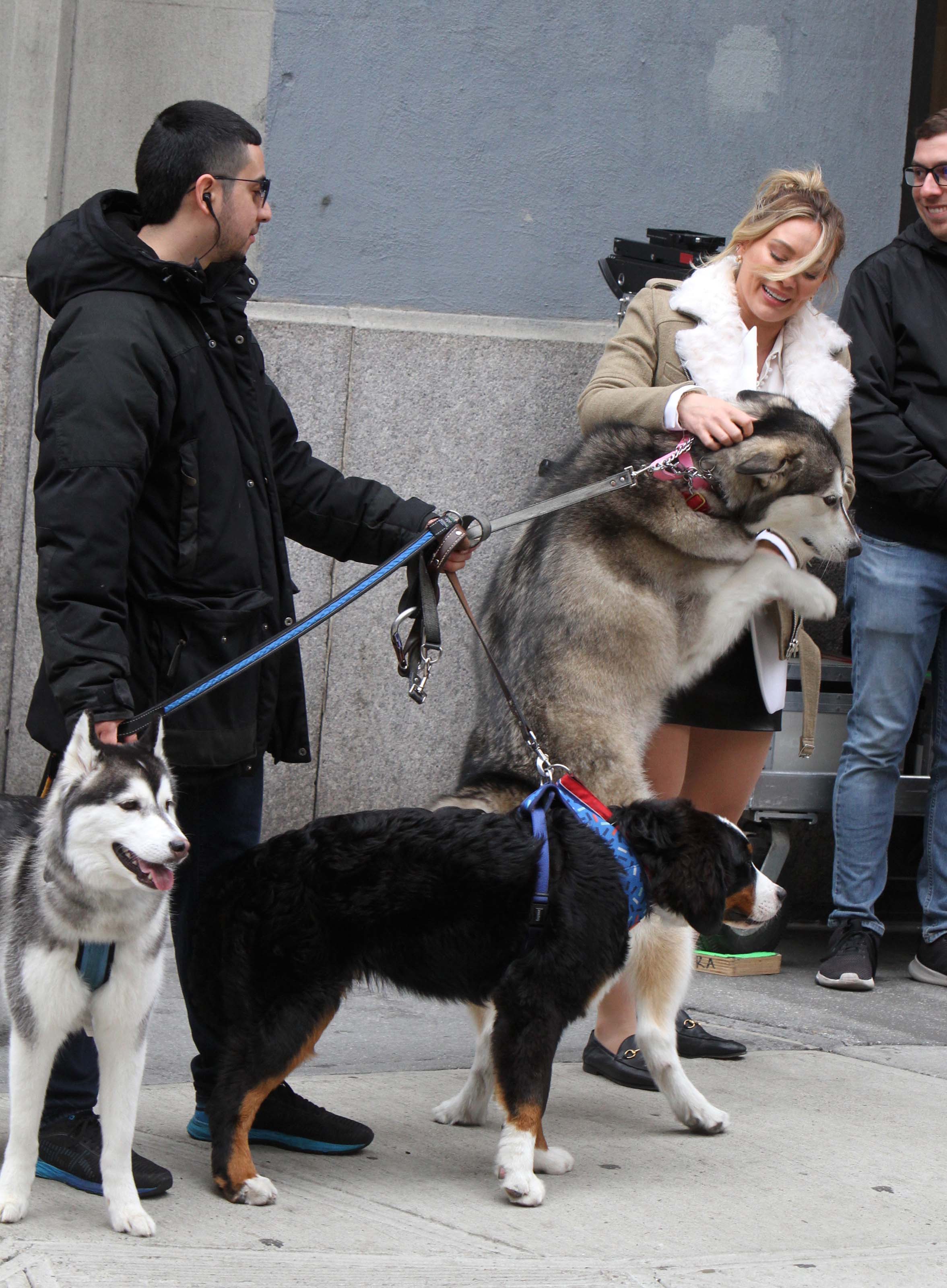 Hilary Duff on the set of Younger