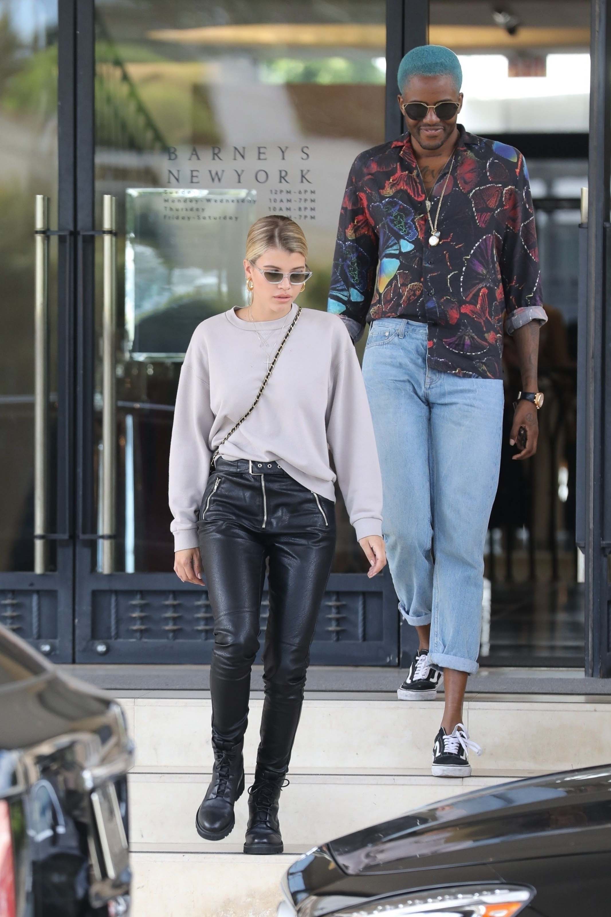 Sofia Richie leaves Barneys New York