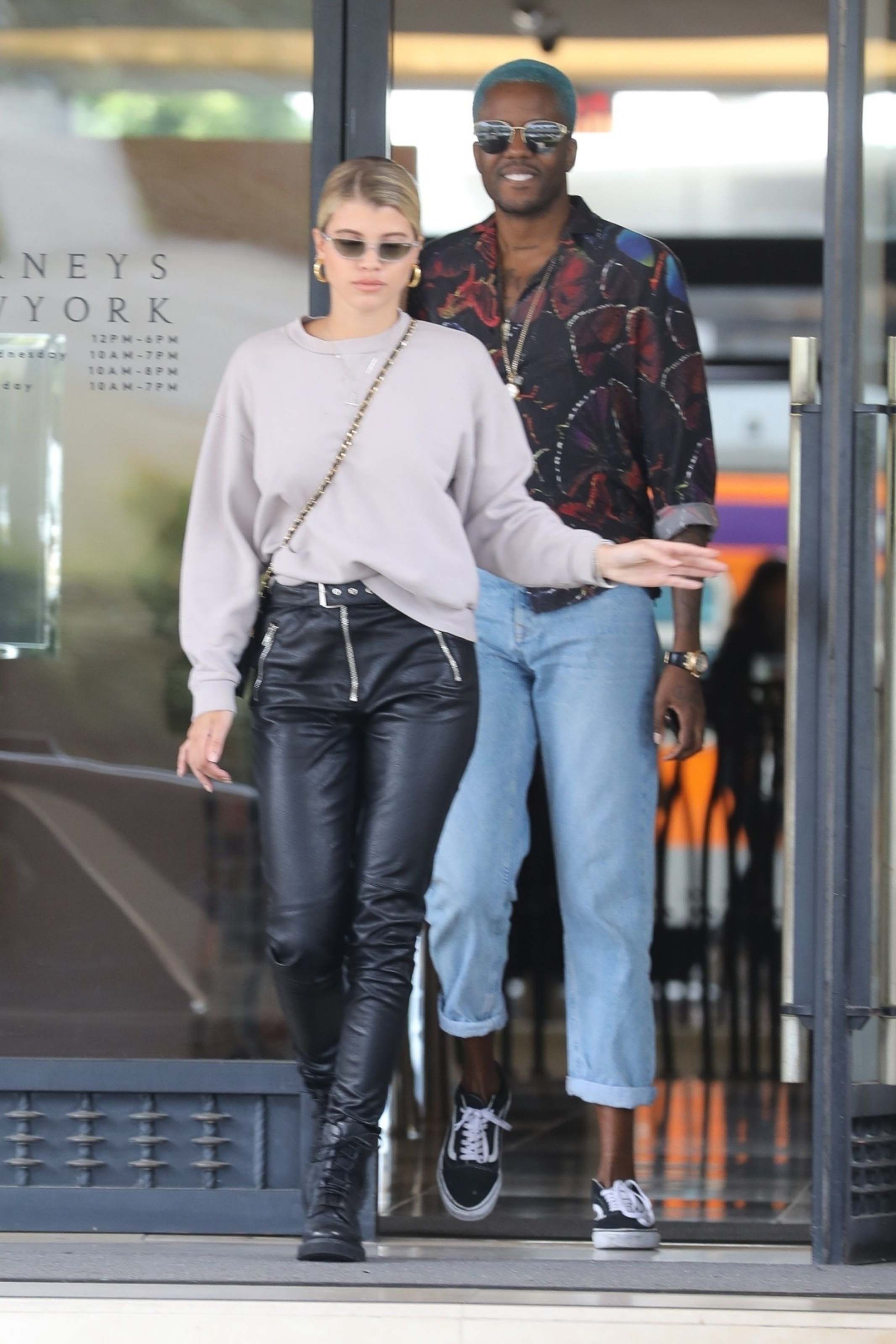 Sofia Richie leaves Barneys New York