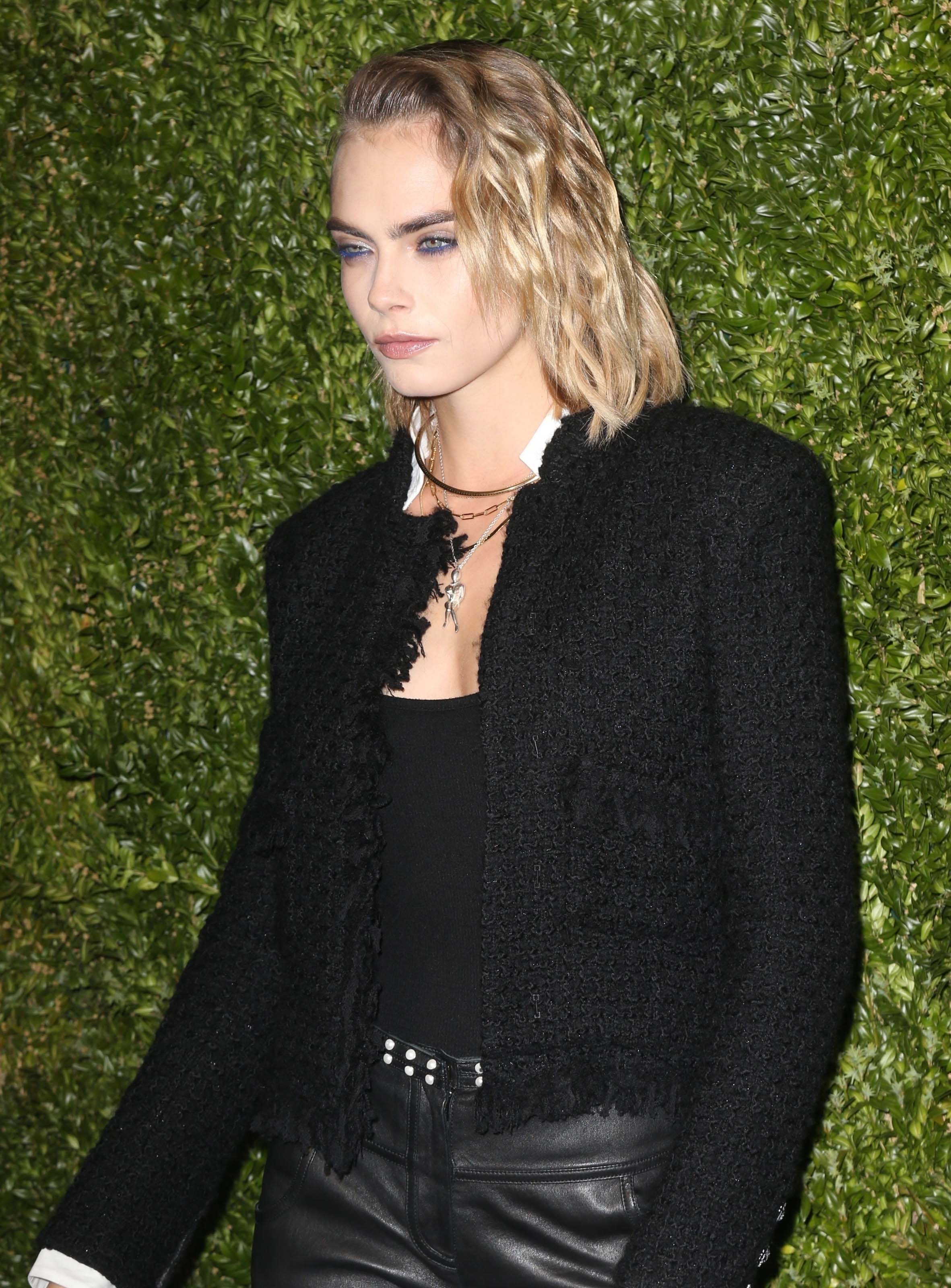 Cara Delevingne attends 14th Annual Tribeca Film Festival Artists Dinner hosted by Chanel in New Yor