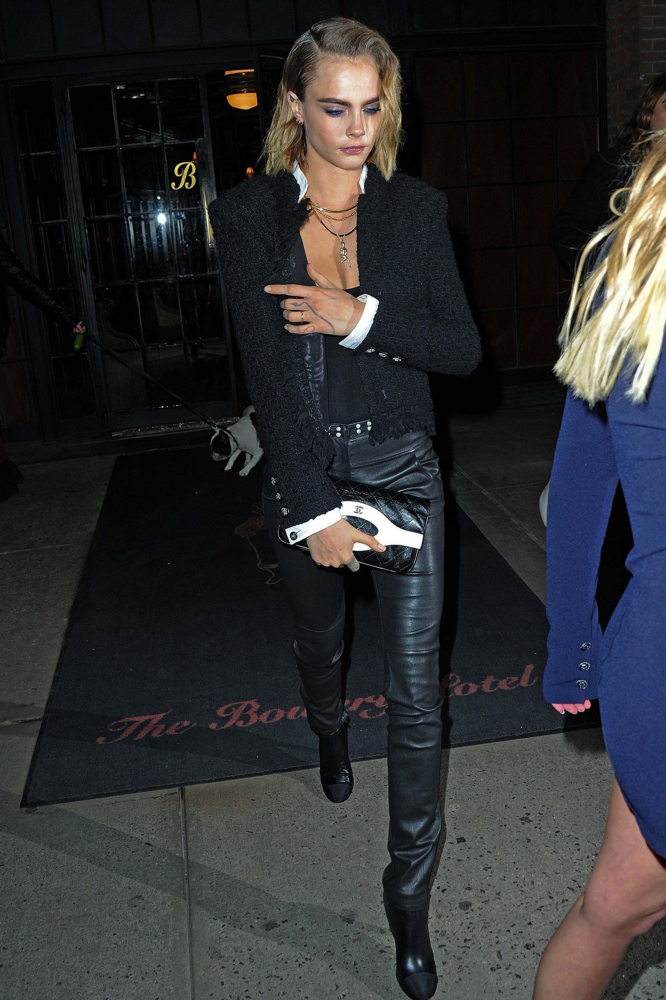 Cara Delevingne attends 14th Annual Tribeca Film Festival Artists Dinner hosted by Chanel in New Yor