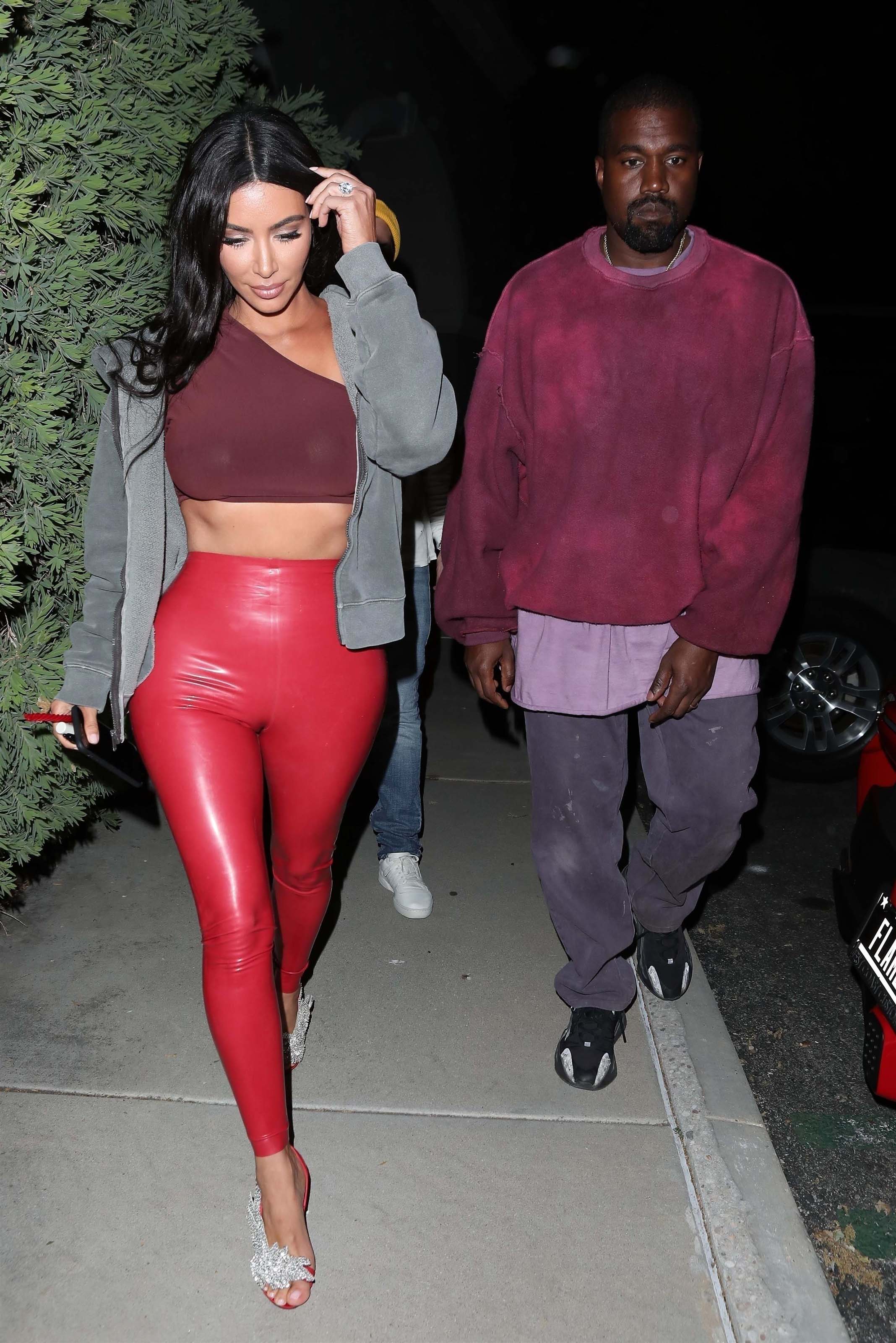 Kim Kardashian leaves Travis Scott’s birthday party at Cinepolis Luxury Cinemas in Thousand Oaks 25.