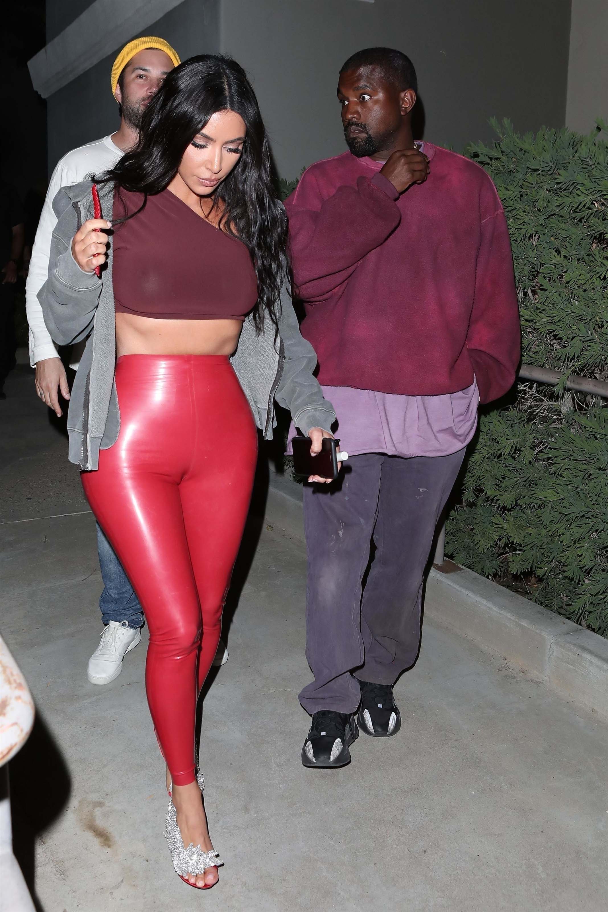 Kim Kardashian leaves Travis Scott’s birthday party at Cinepolis Luxury Cinemas in Thousand Oaks 25.