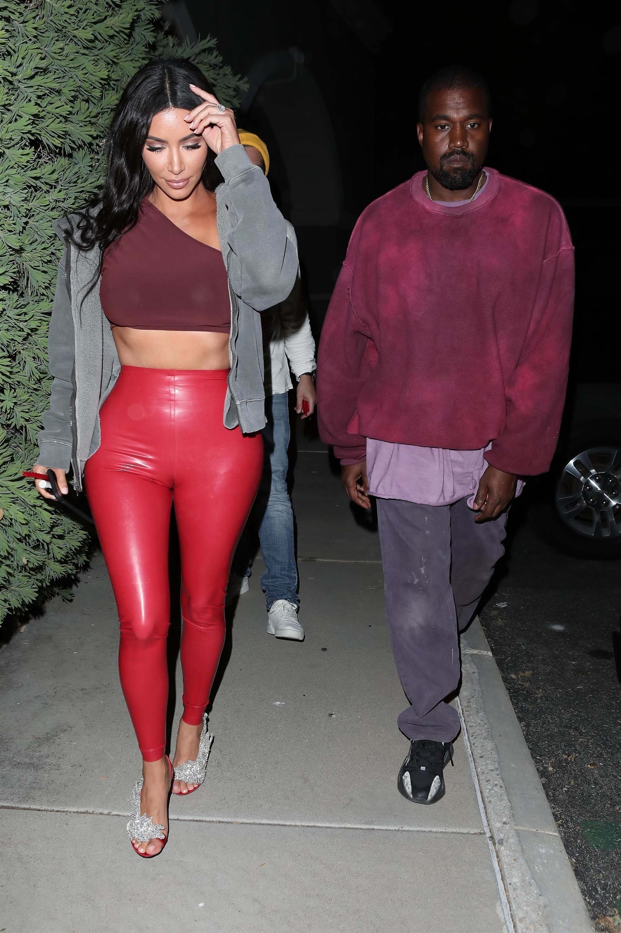 Kim Kardashian leaves Travis Scott’s birthday party at Cinepolis Luxury Cinemas in Thousand Oaks 25.