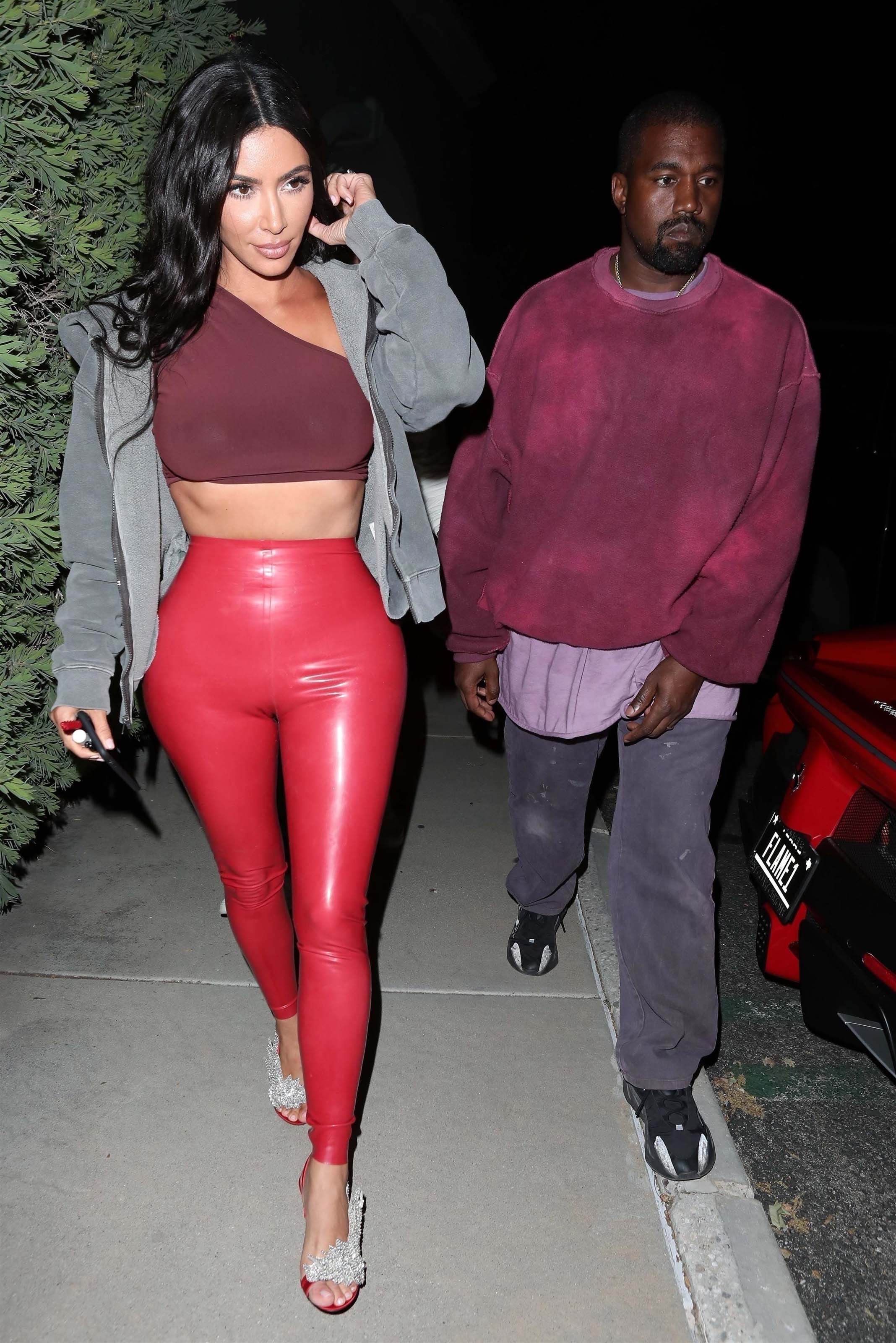 Kim Kardashian leaves Travis Scott’s birthday party at Cinepolis Luxury Cinemas in Thousand Oaks 25.