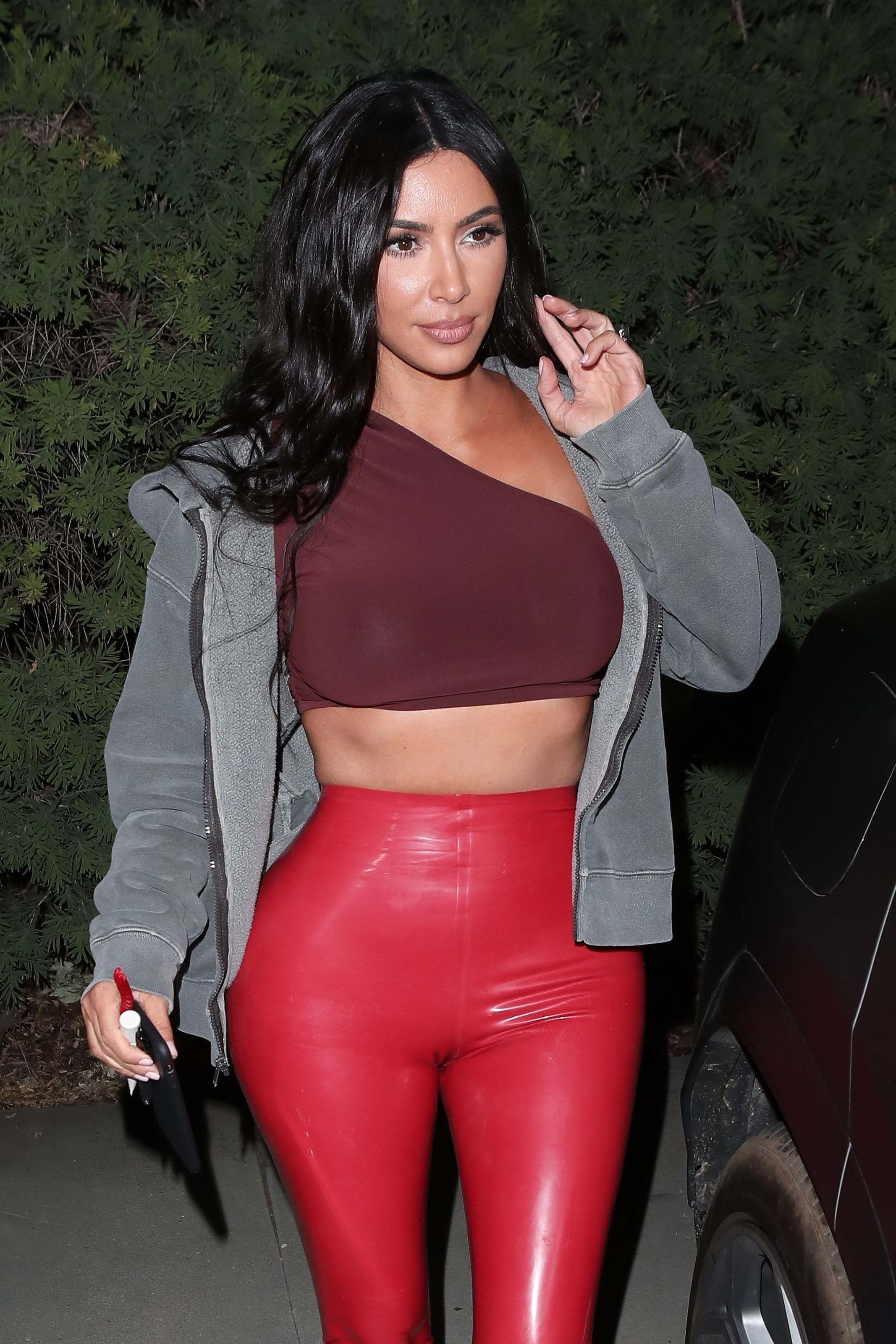 Kim Kardashian leaves Travis Scott’s birthday party at Cinepolis Luxury Cinemas in Thousand Oaks 25.
