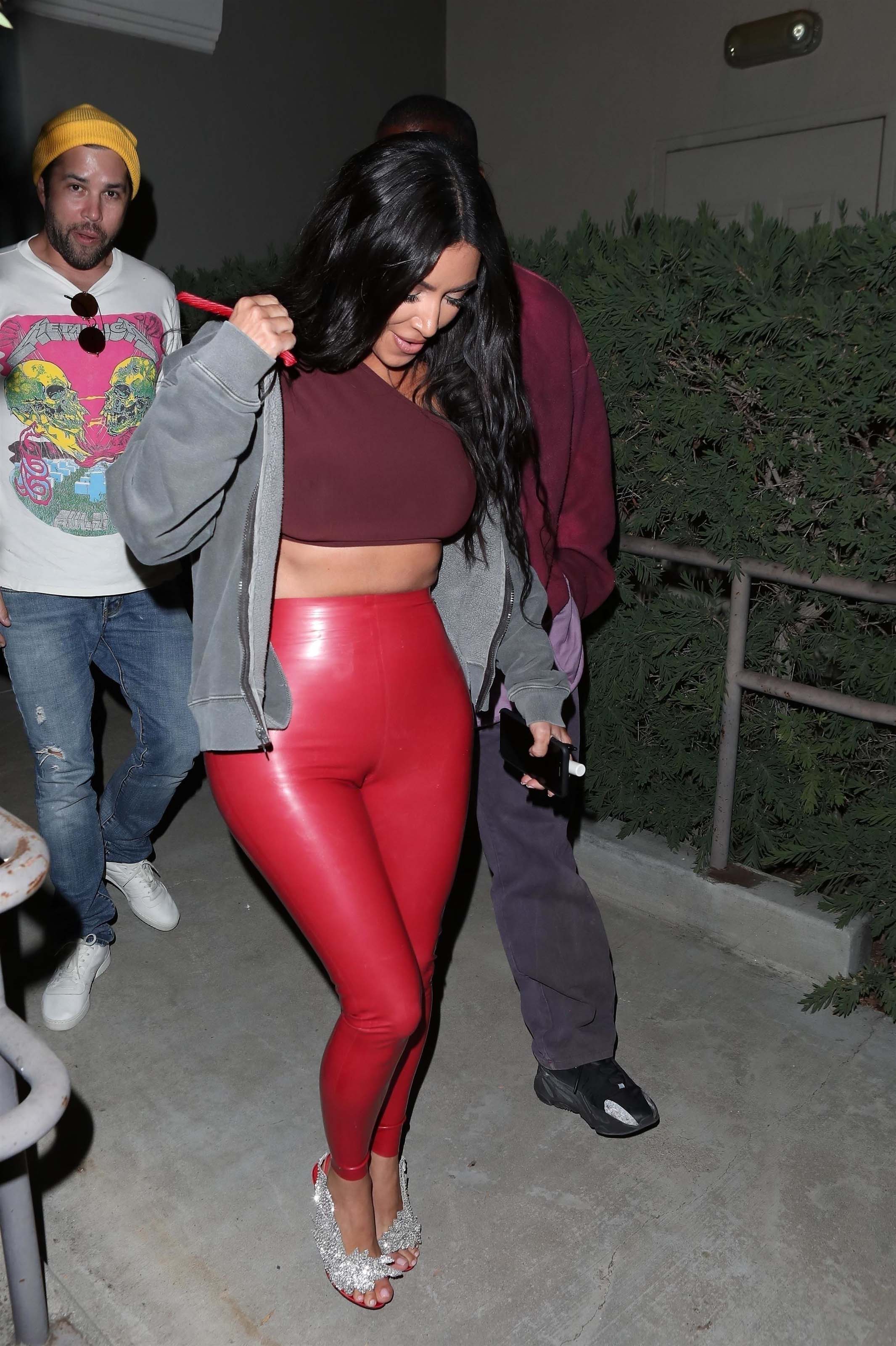 Kim Kardashian leaves Travis Scott’s birthday party at Cinepolis Luxury Cinemas in Thousand Oaks 25.