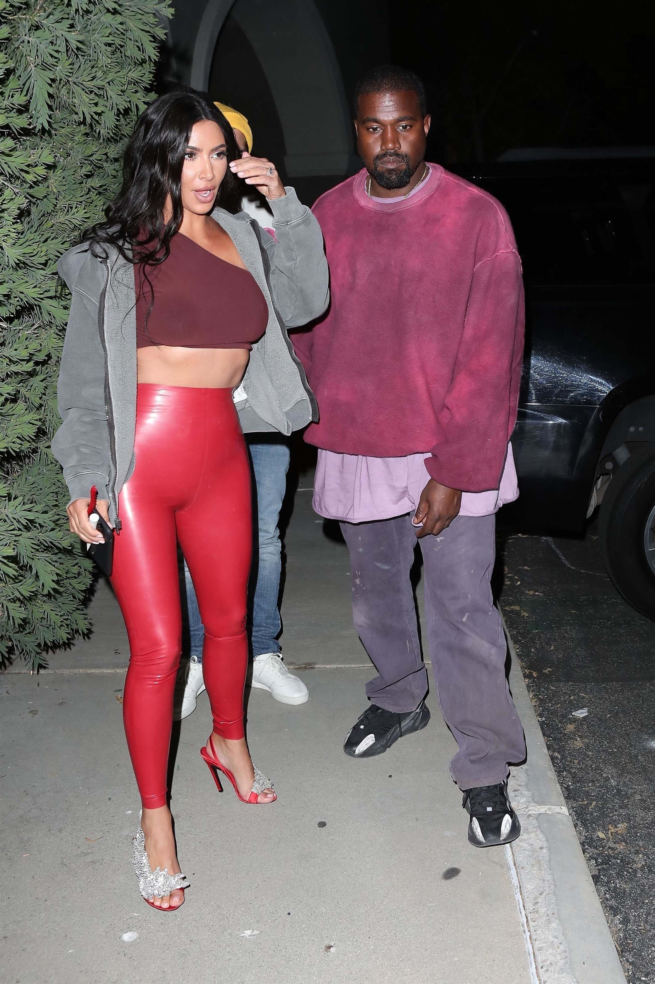 Kim Kardashian leaves Travis Scott’s birthday party at Cinepolis Luxury Cinemas in Thousand Oaks 25.