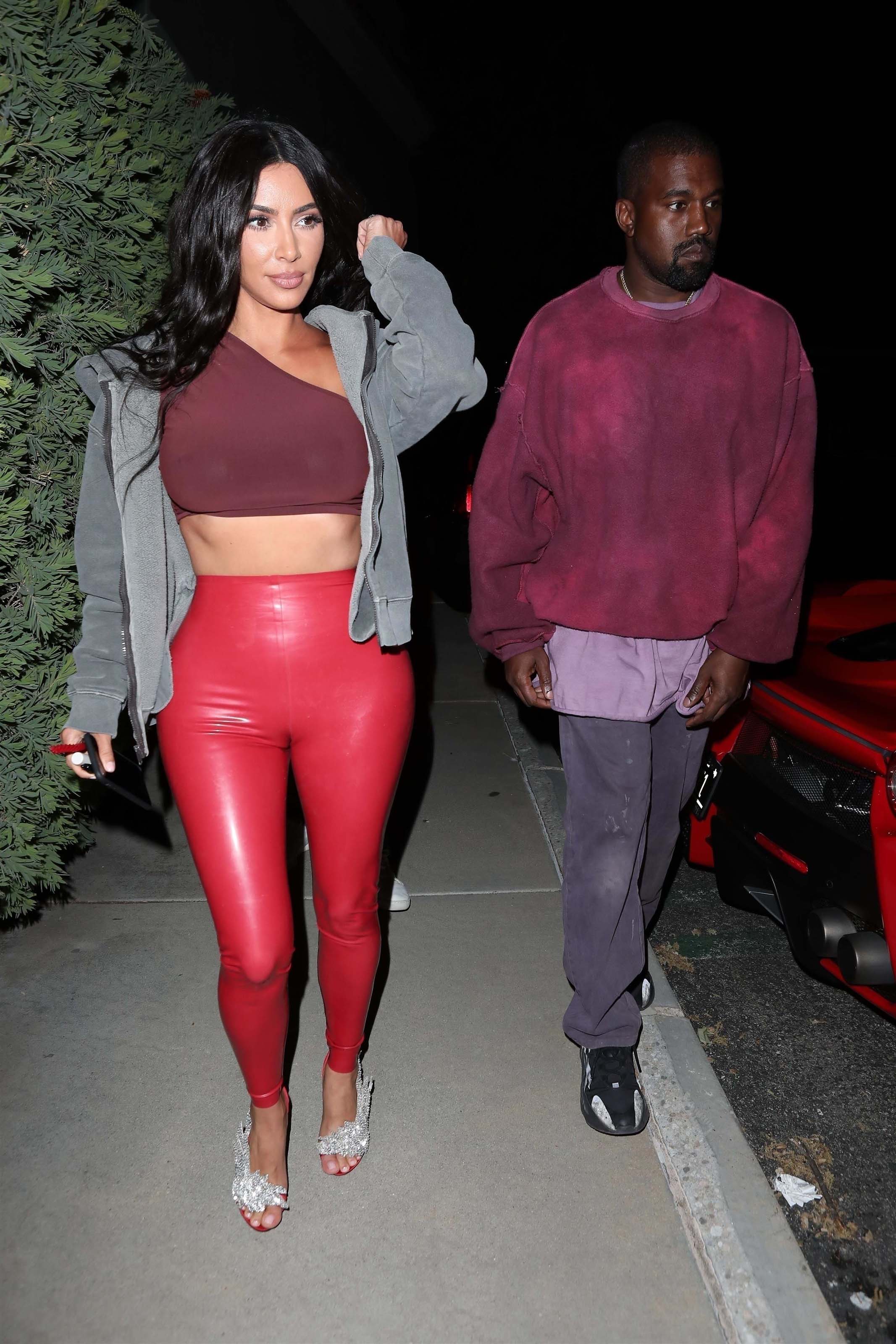 Kim Kardashian leaves Travis Scott’s birthday party at Cinepolis Luxury Cinemas in Thousand Oaks 25.