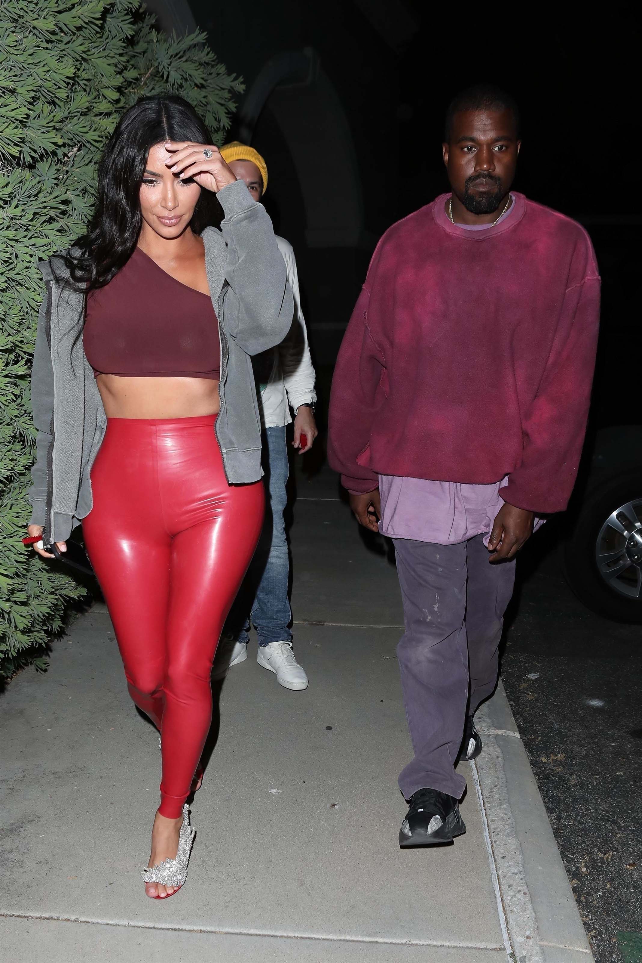 Kim Kardashian leaves Travis Scott’s birthday party at Cinepolis Luxury Cinemas in Thousand Oaks 25.