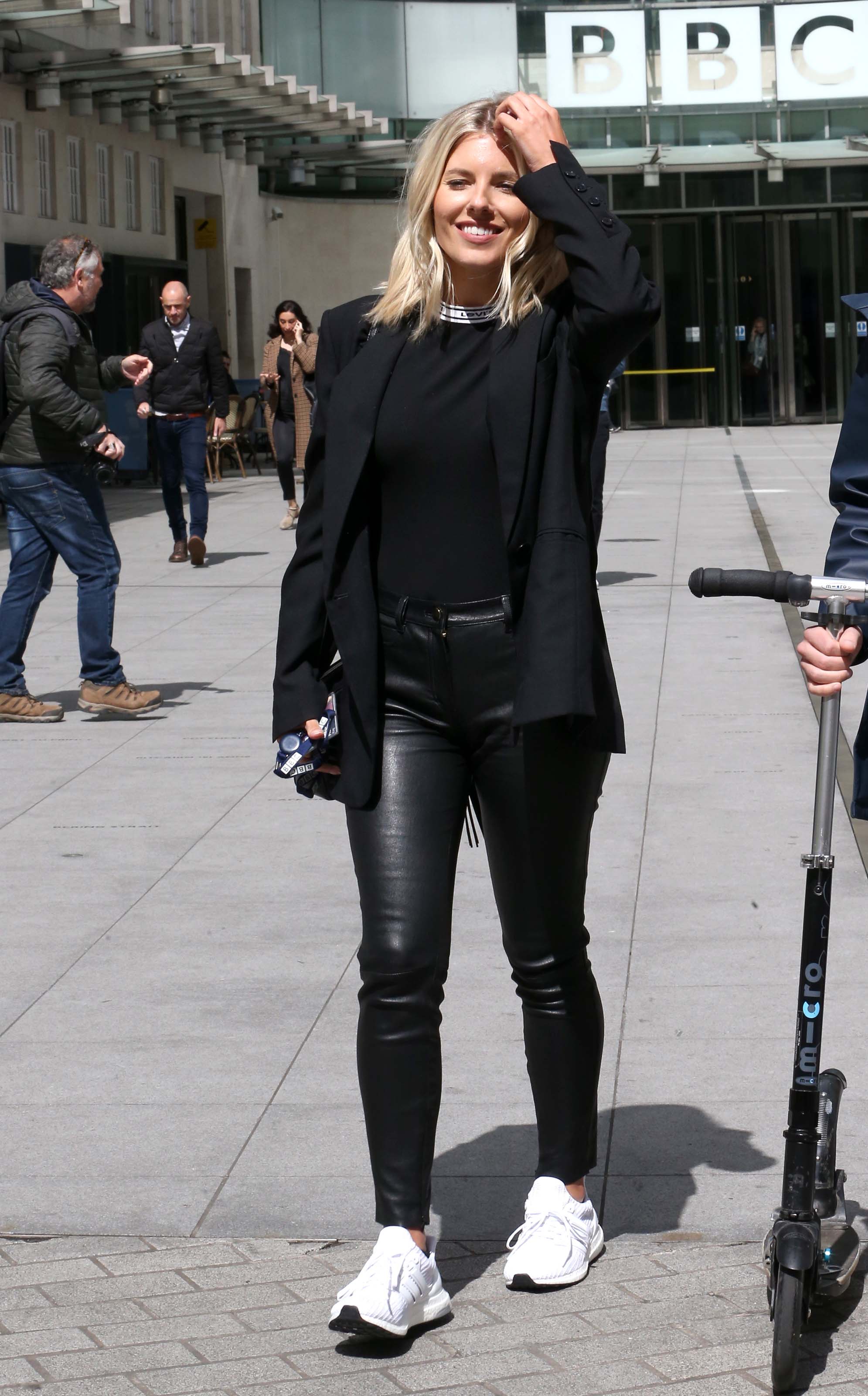 Mollie King leaving BBC Radio One studios - London 25.04.2019