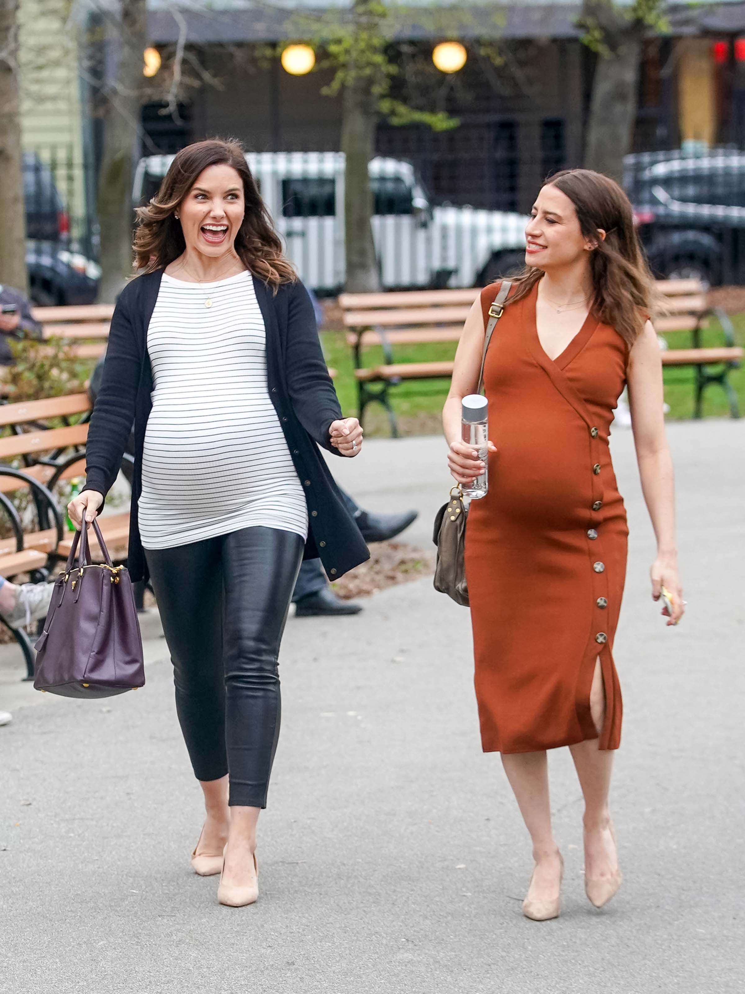 Sophia Bush attends The Marvelous Mrs Maisel filming, New York 18.04.2019