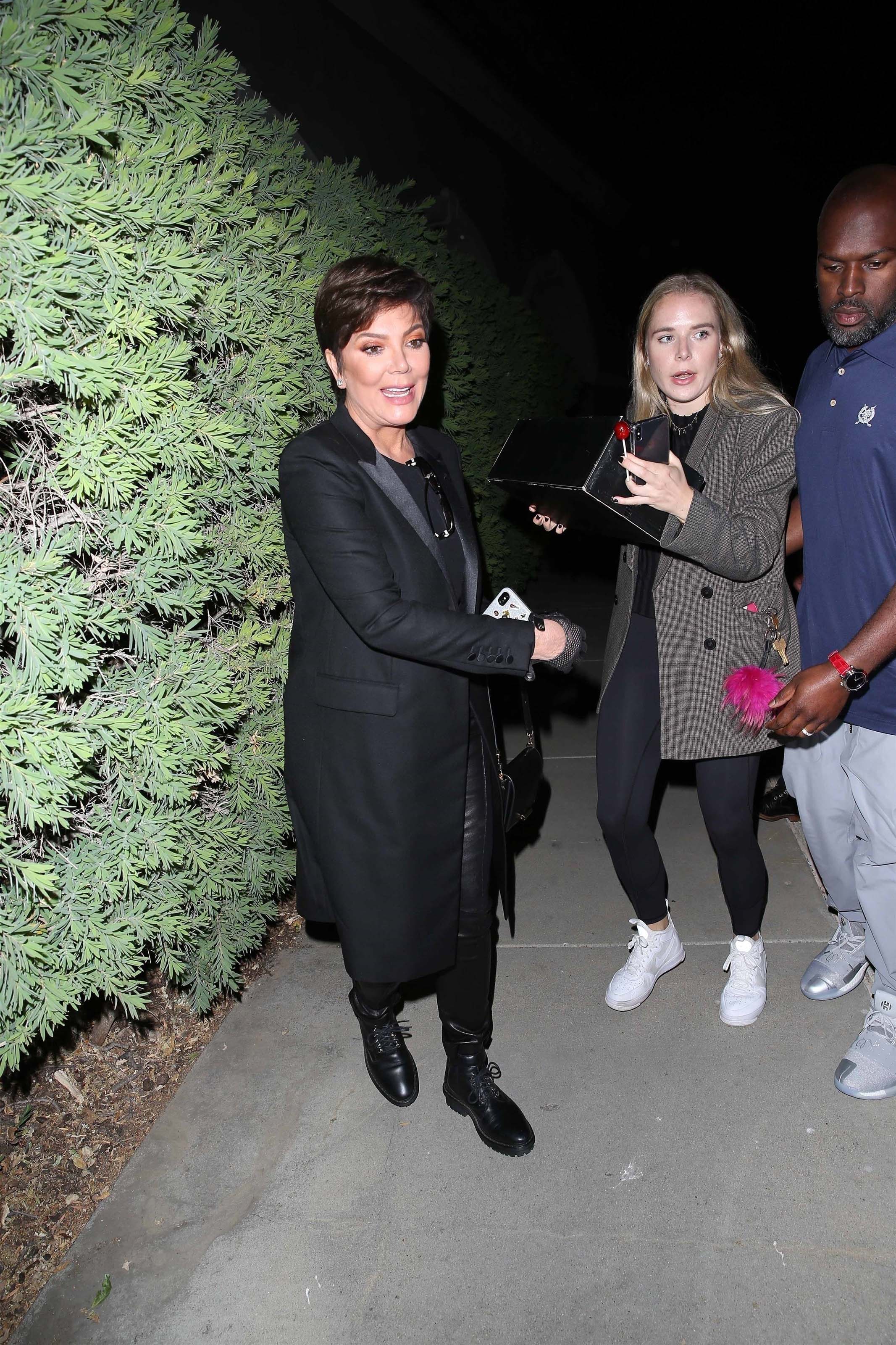 Kris Jenner attends Travis Scott’s early birthday party