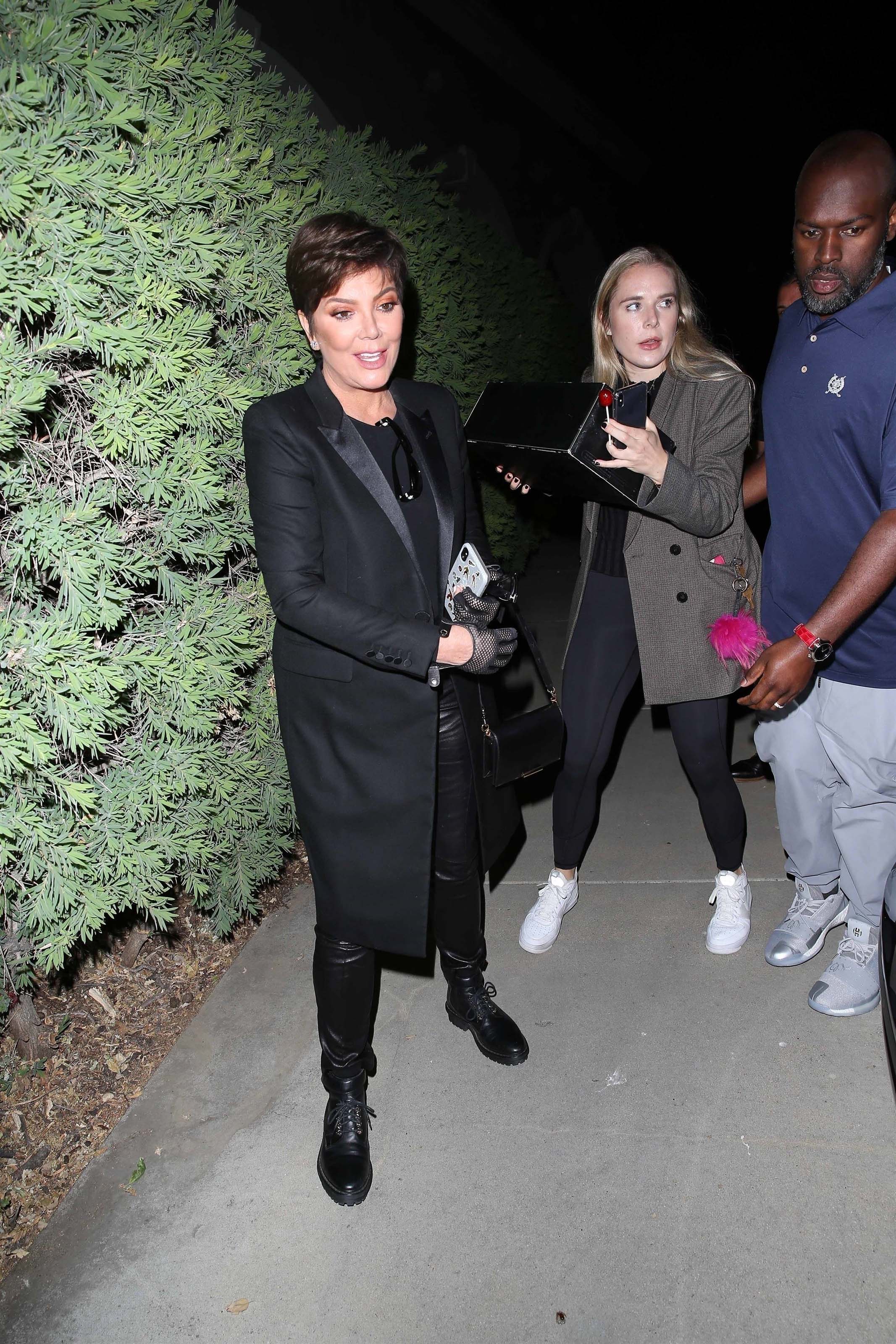 Kris Jenner attends Travis Scott’s early birthday party