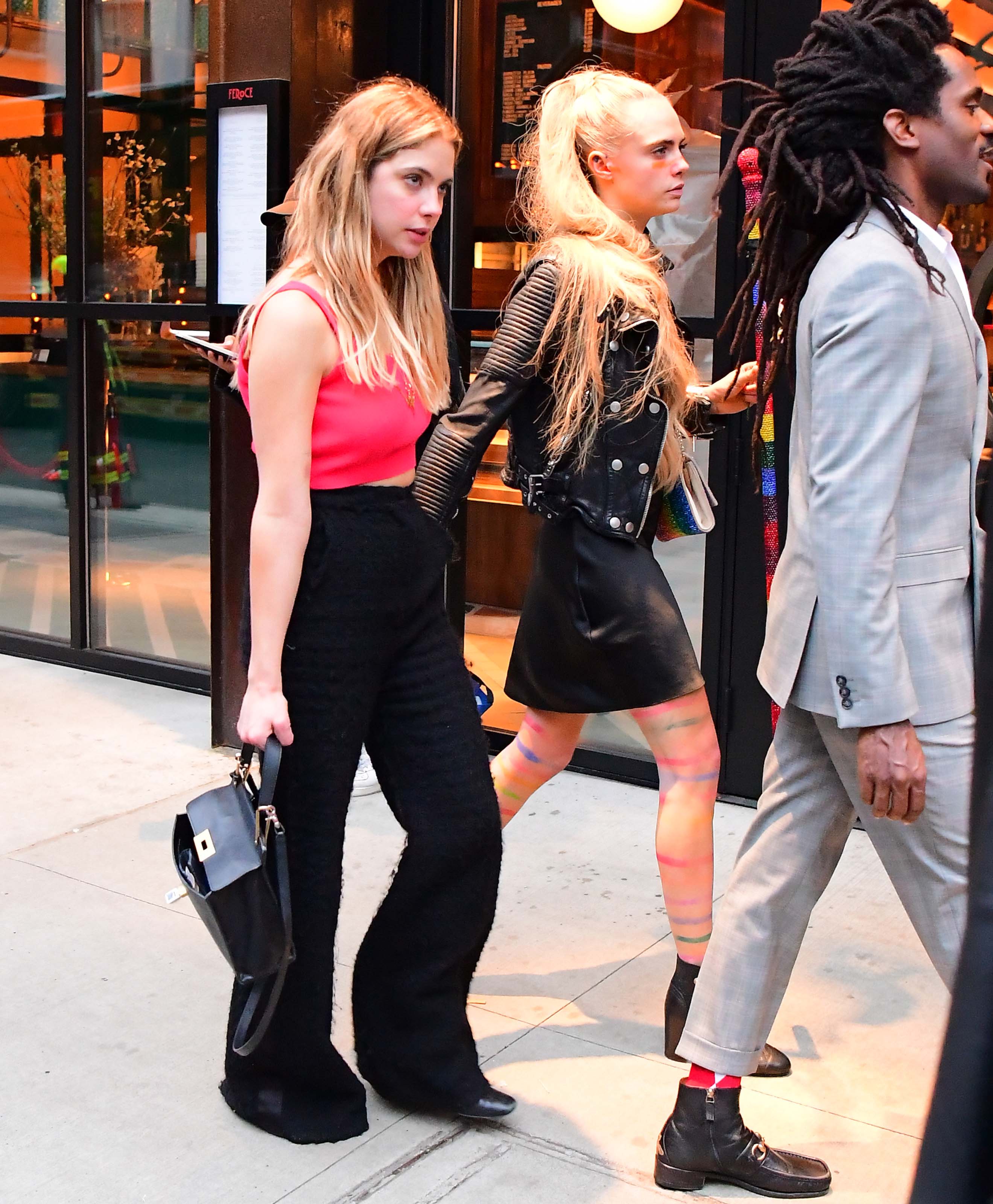 Ashley Benson & Cara Delevingne hold hands leaving Met Gala After Party