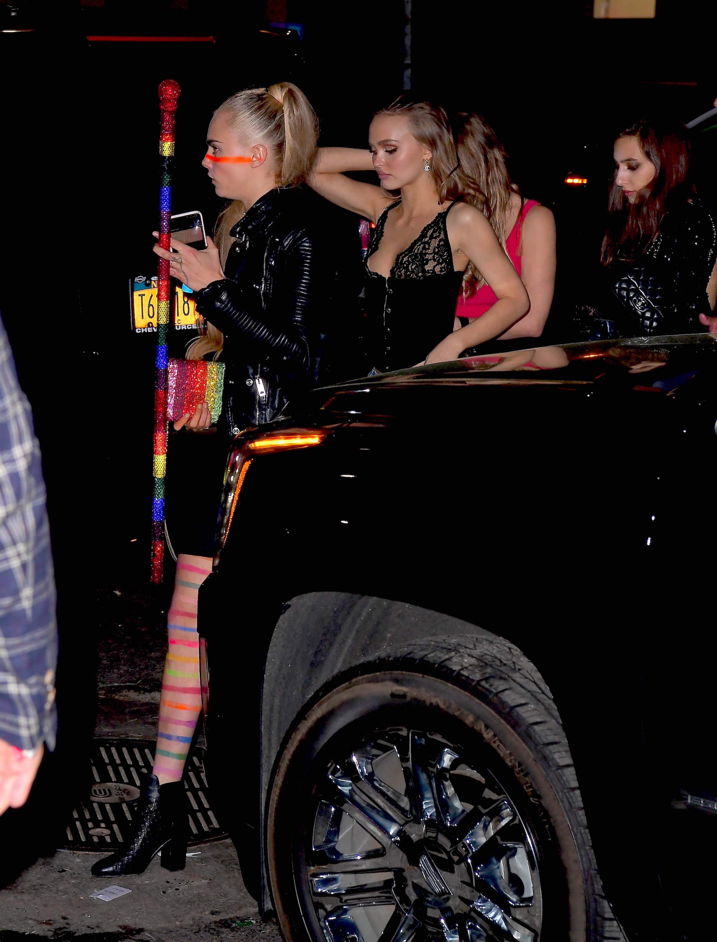 Ashley Benson & Cara Delevingne hold hands leaving Met Gala After Party