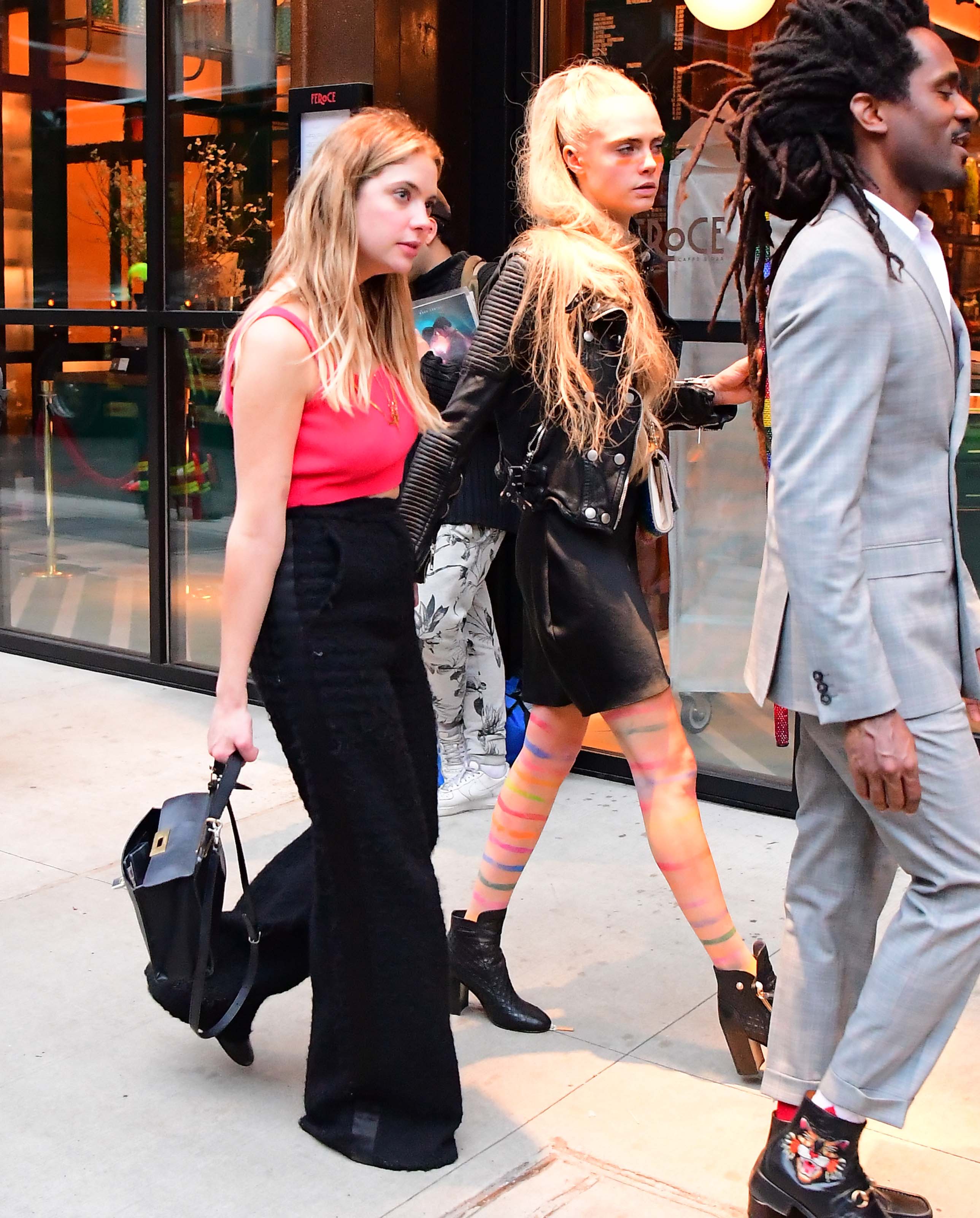 Ashley Benson & Cara Delevingne hold hands leaving Met Gala After Party