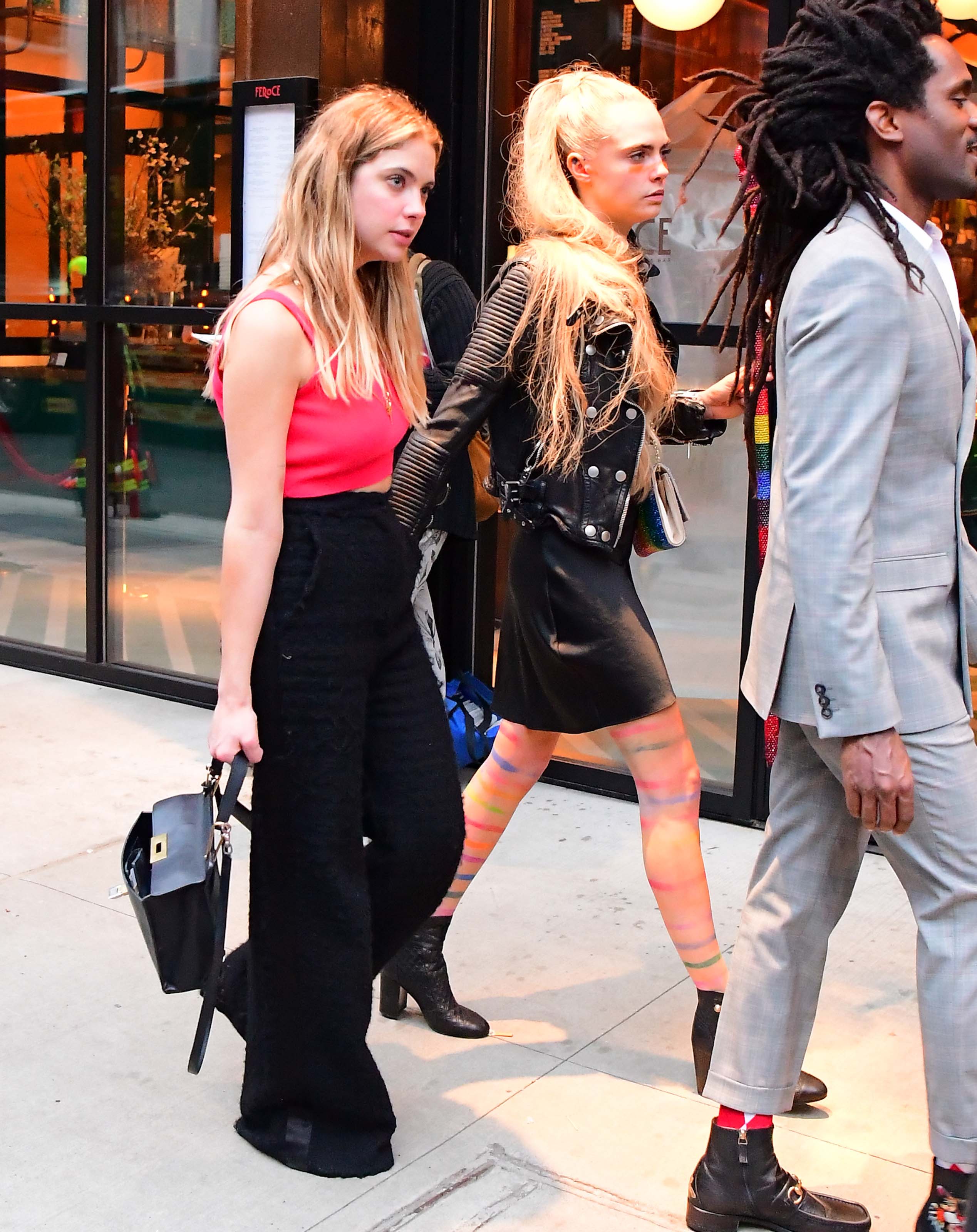 Ashley Benson & Cara Delevingne hold hands leaving Met Gala After Party