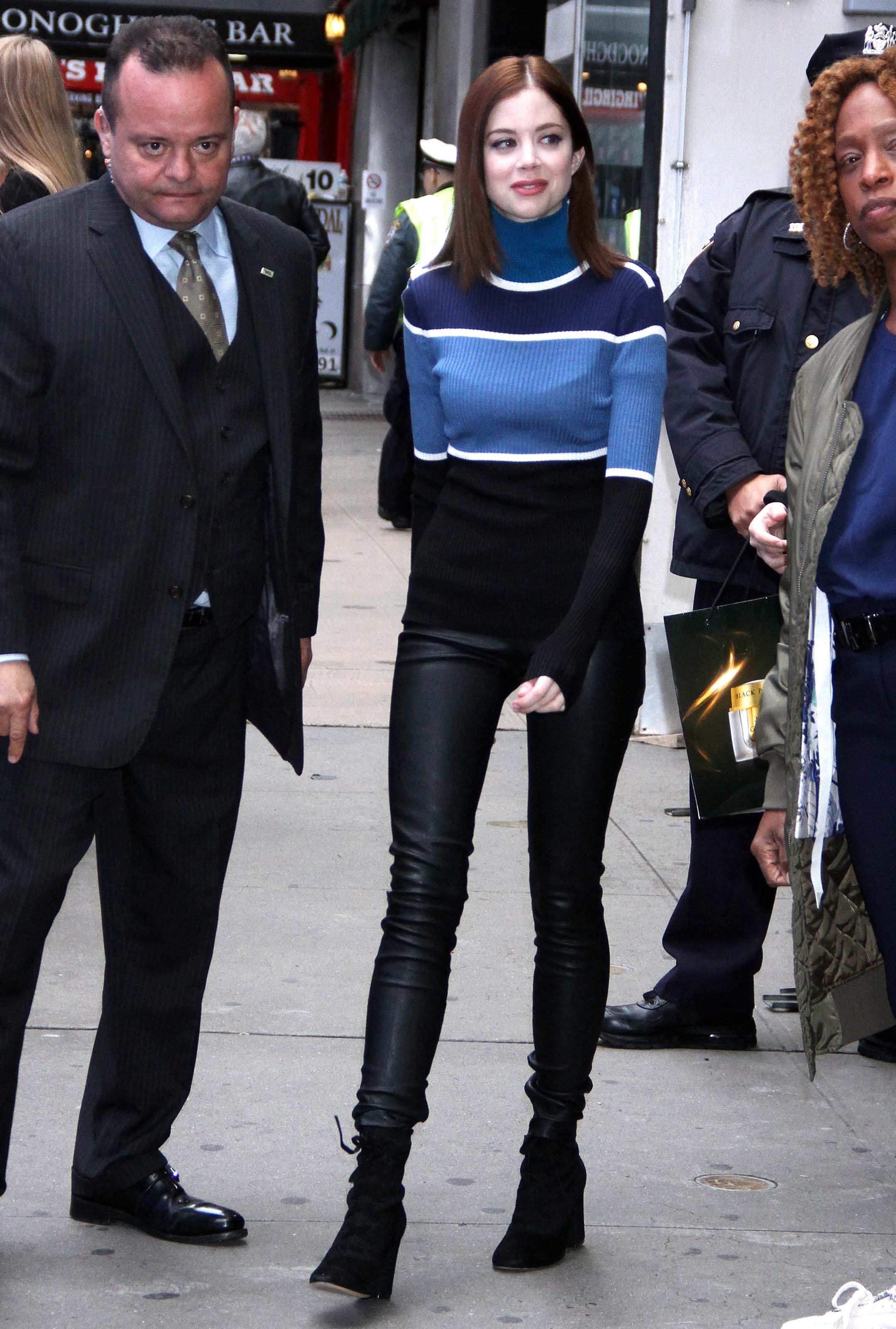 Charlotte Hope arrives at Good Morning America