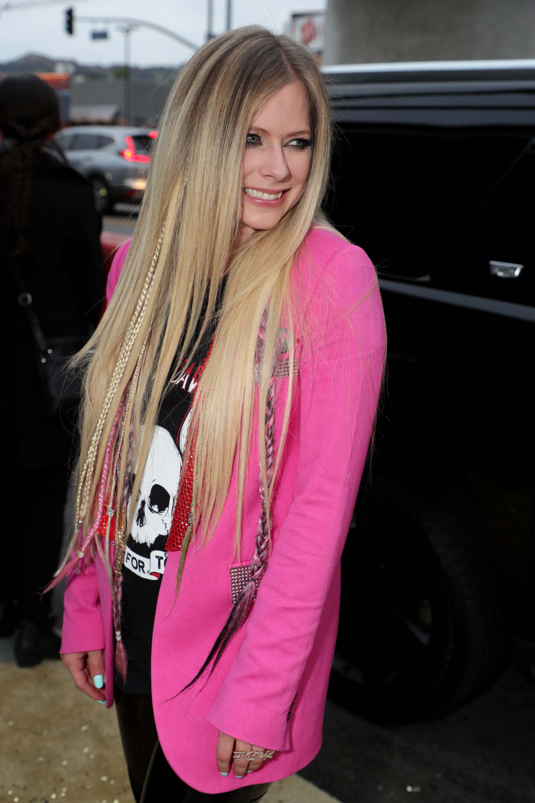 Avril Lavigne attends The Hustle premiere