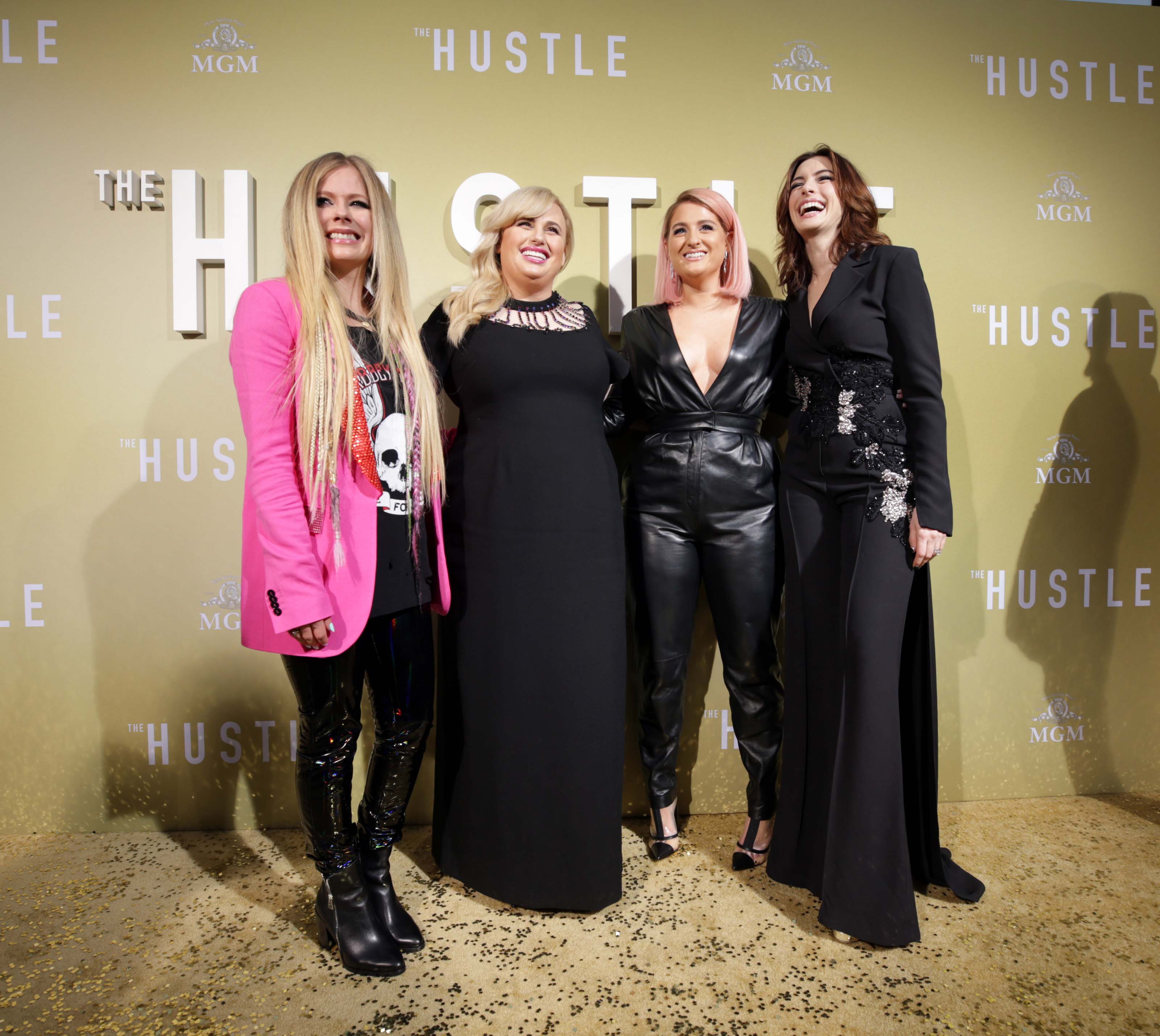 Avril Lavigne attends The Hustle premiere