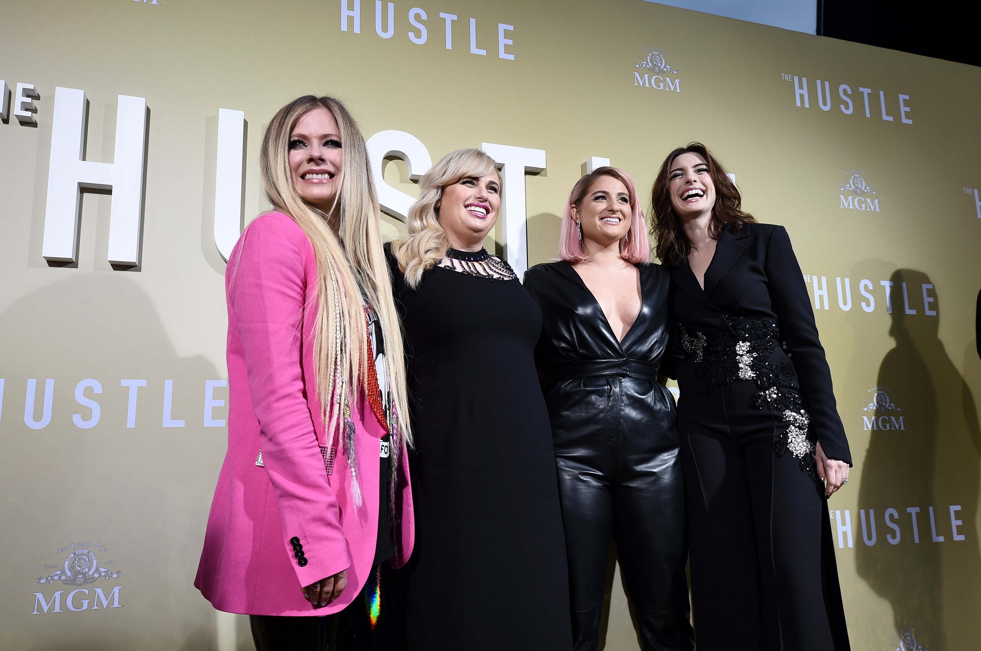 Avril Lavigne attends The Hustle premiere