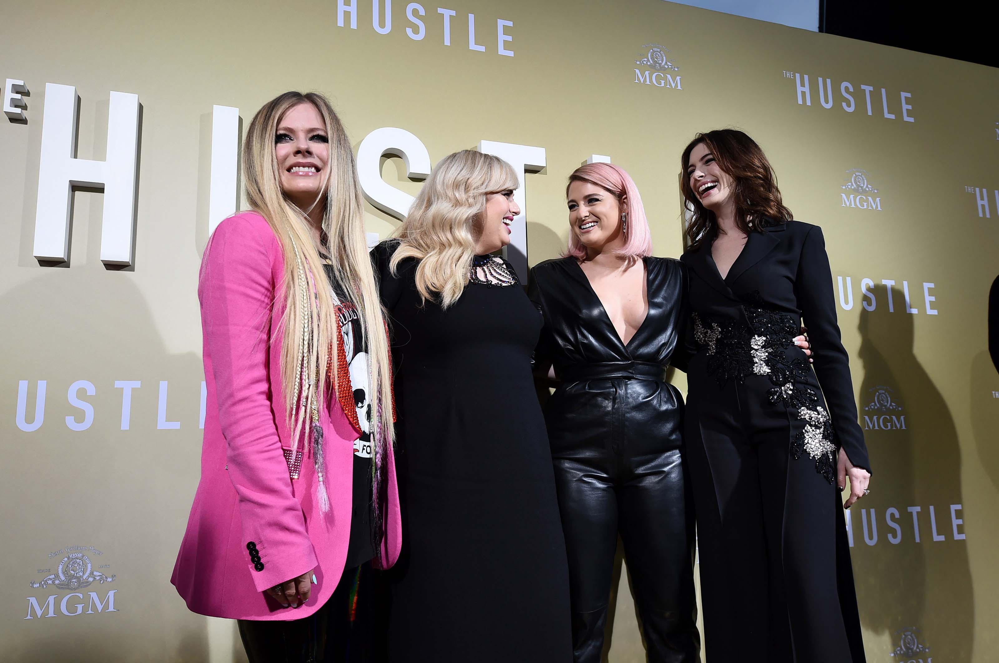 Avril Lavigne attends The Hustle premiere