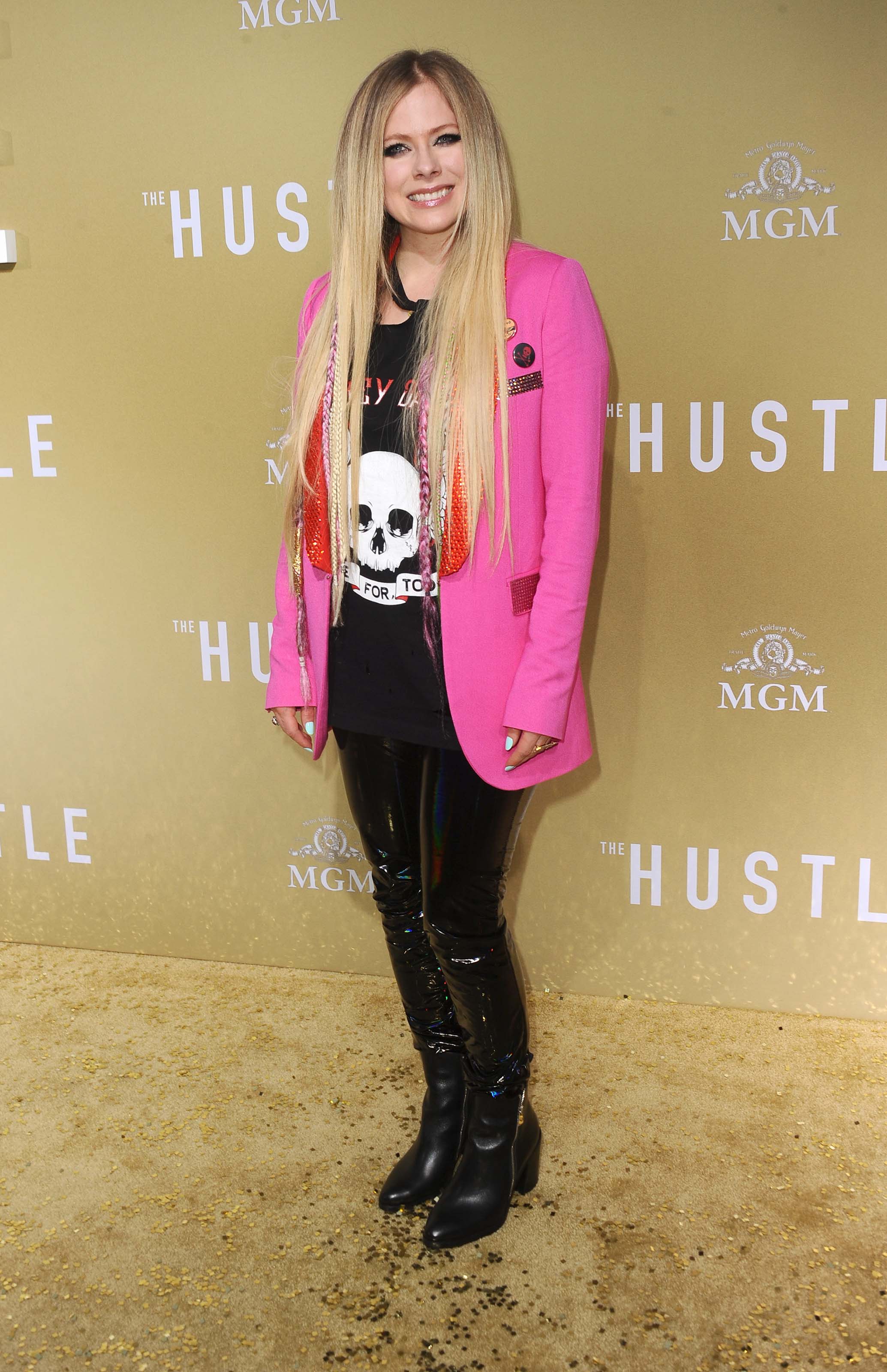 Avril Lavigne attends The Hustle premiere