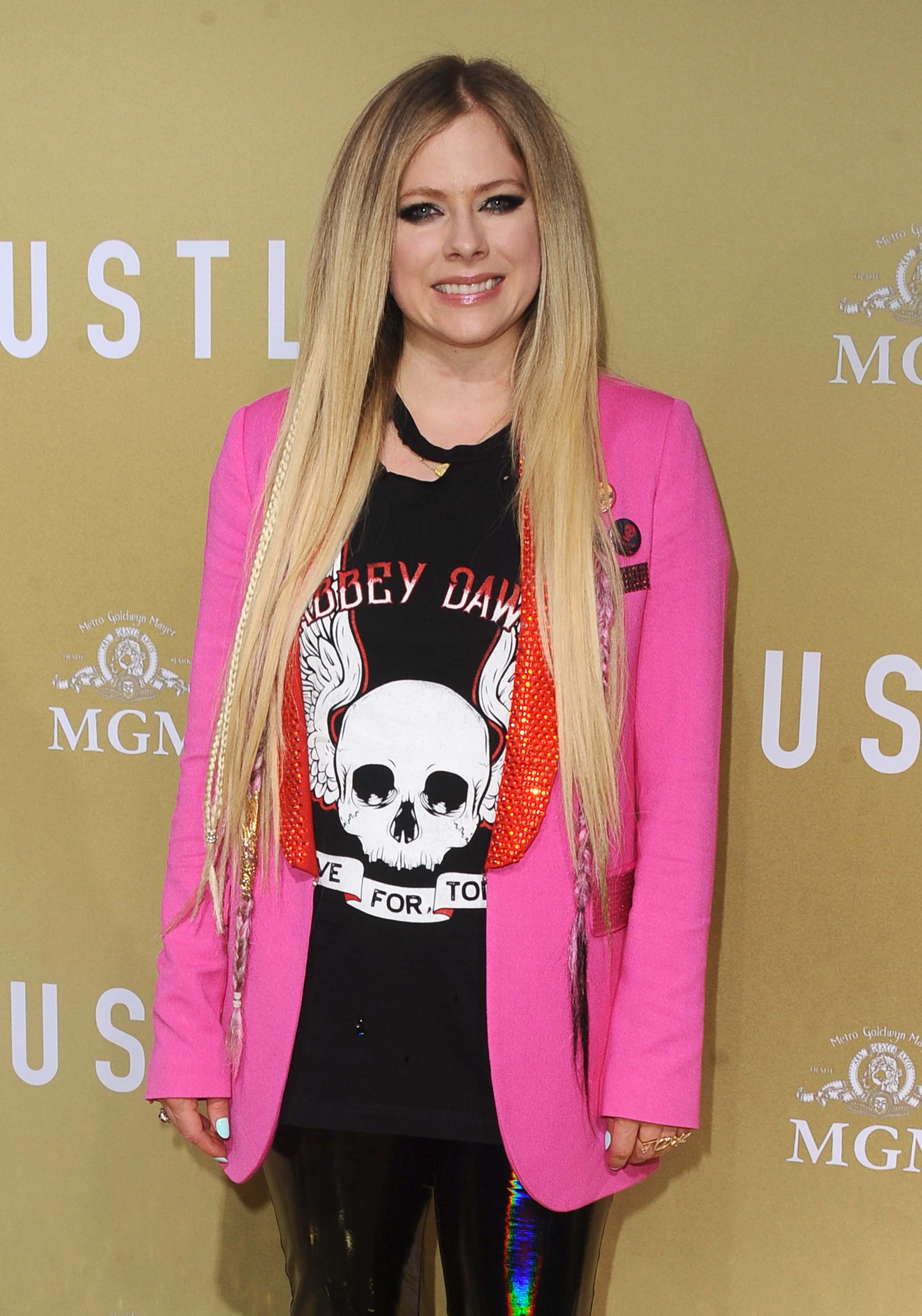 Avril Lavigne attends The Hustle premiere