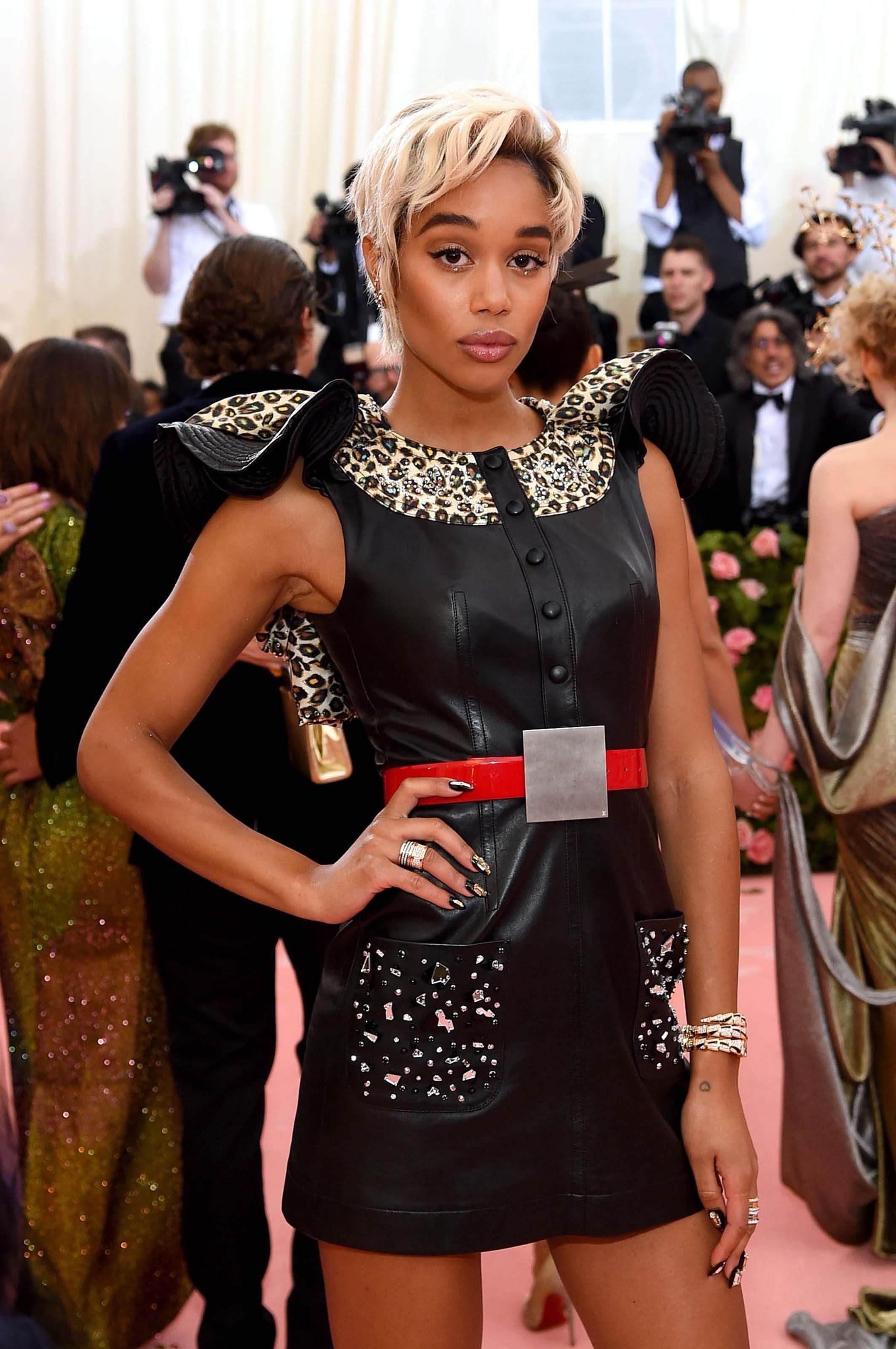 Laura Harrier attends 2019 Met Gala