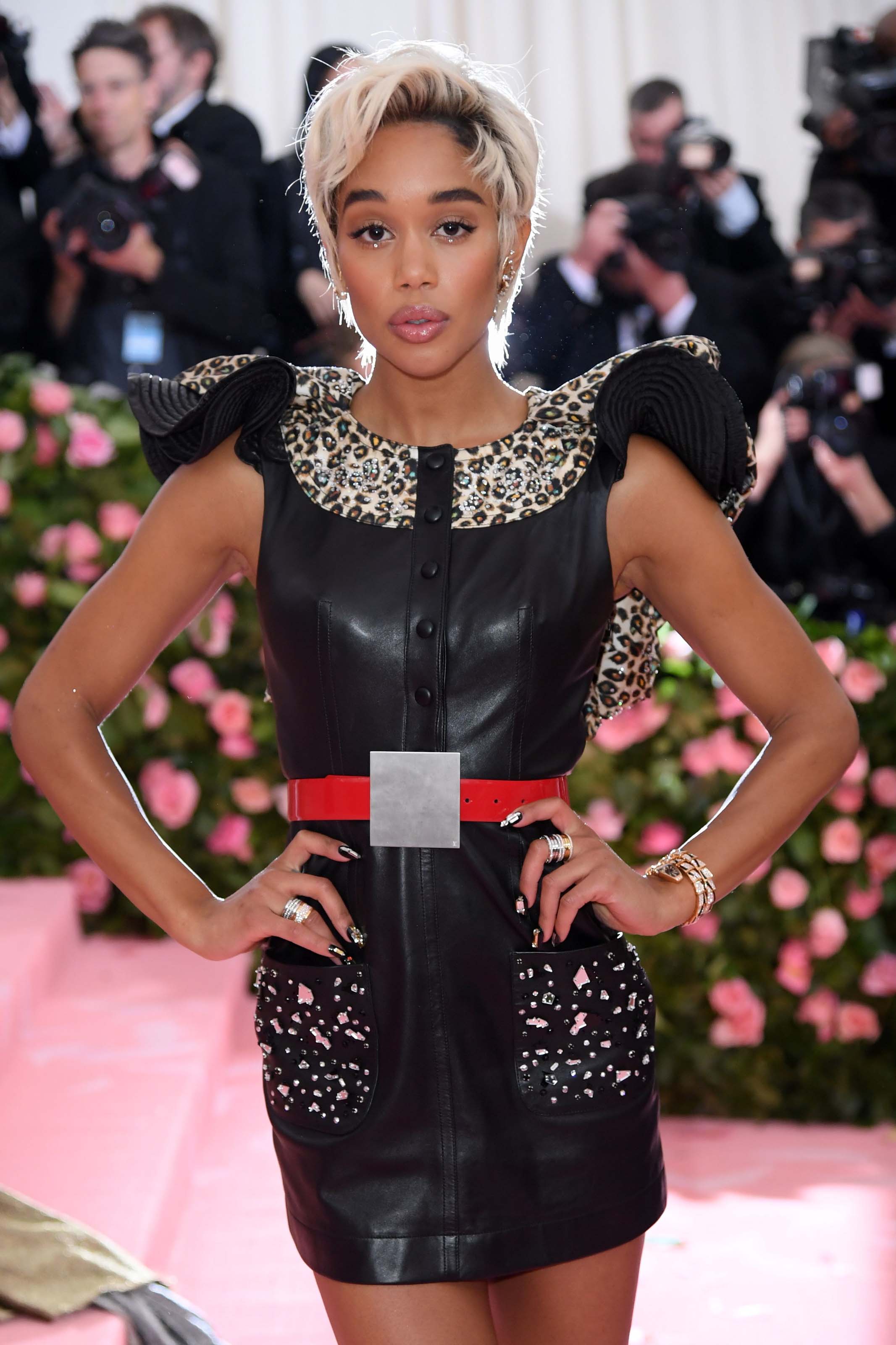 Laura Harrier attends 2019 Met Gala