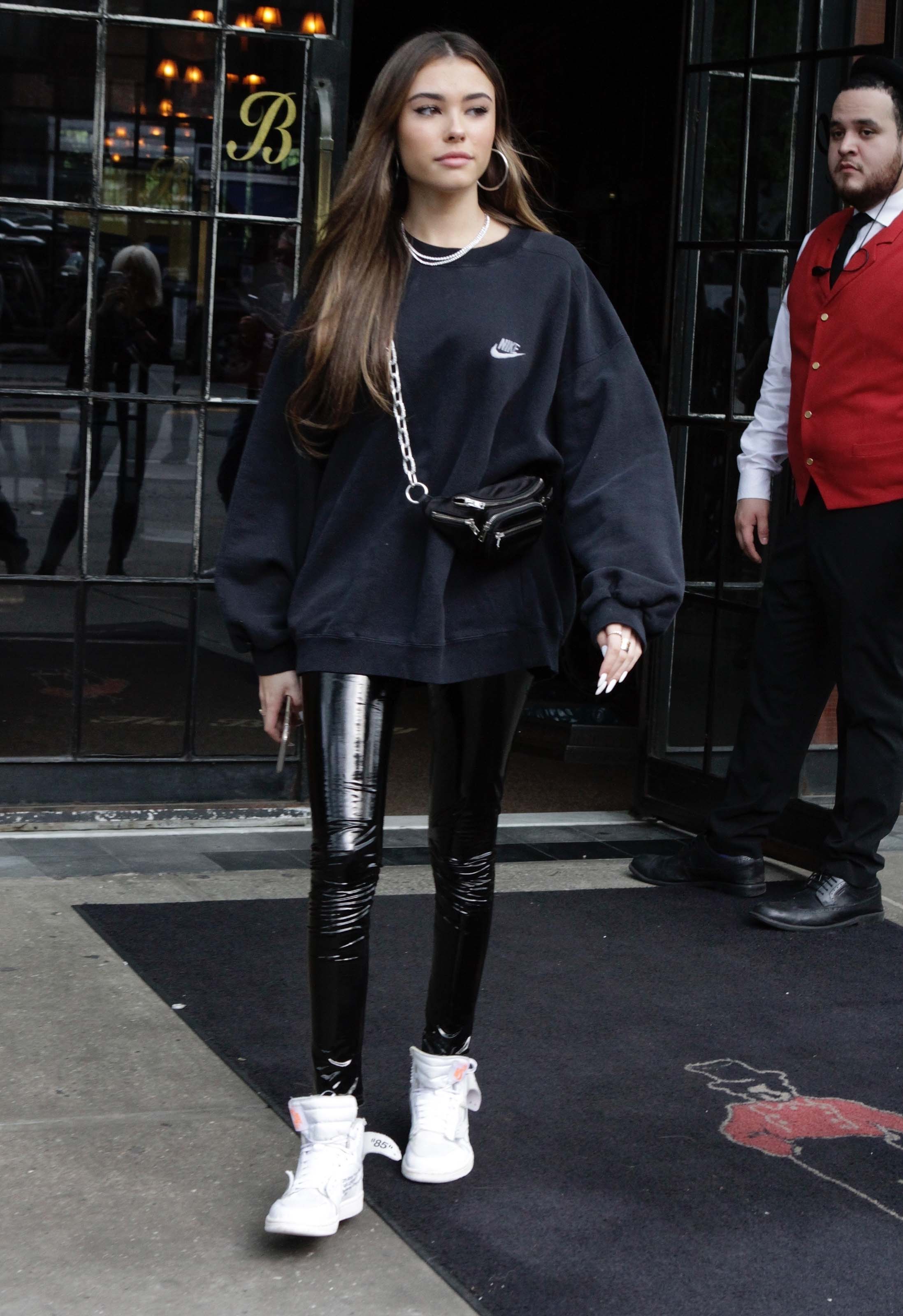 Madison Beer arrives at her New York City Hotel