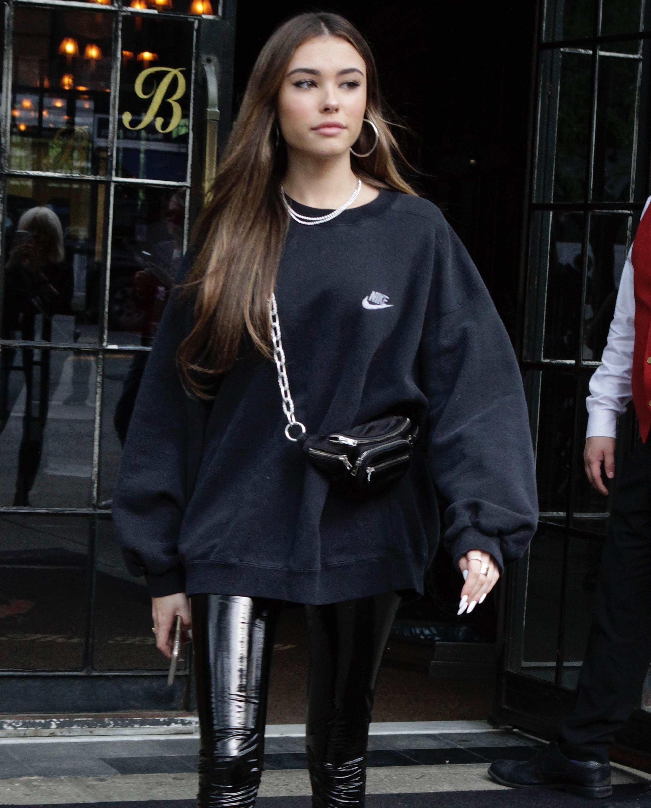 Madison Beer arrives at her New York City Hotel