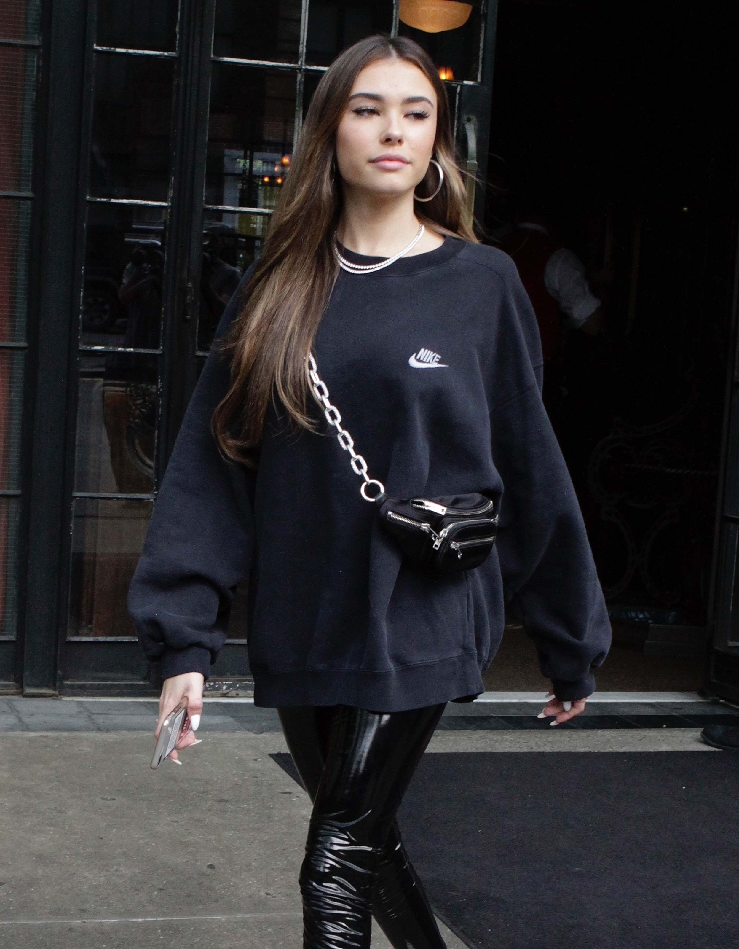 Madison Beer arrives at her New York City Hotel