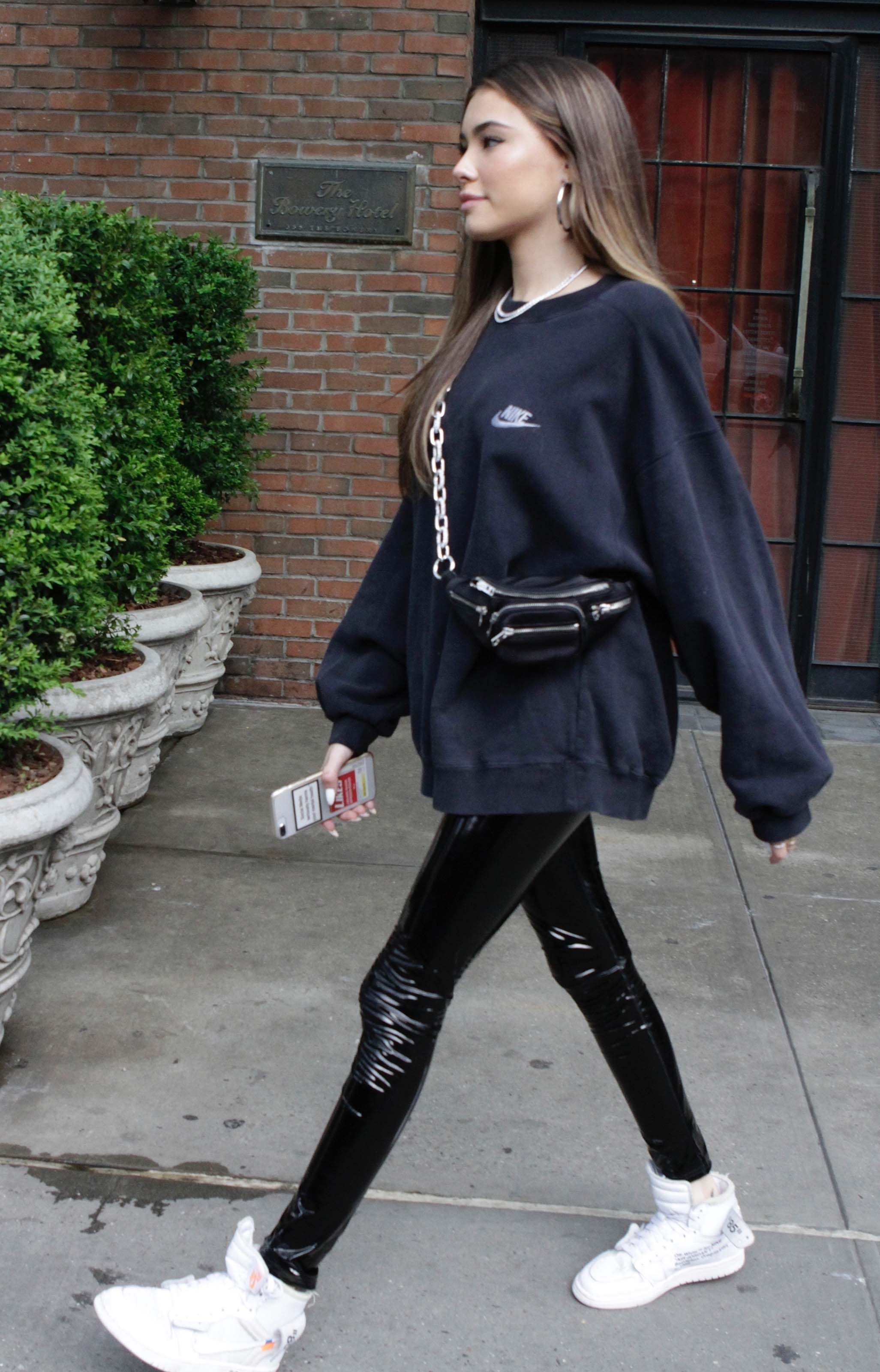 Madison Beer arrives at her New York City Hotel