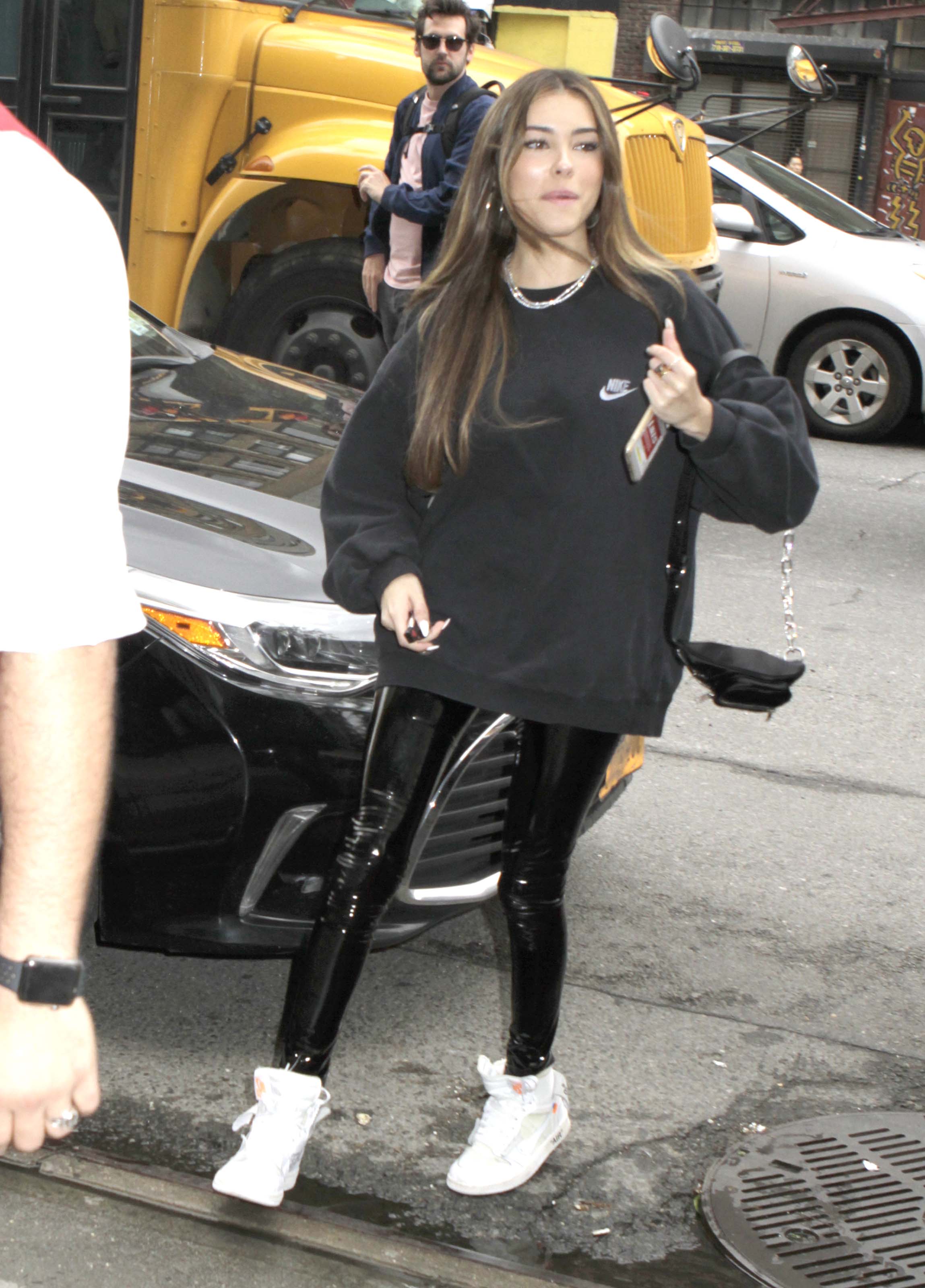 Madison Beer arrives at her New York City Hotel