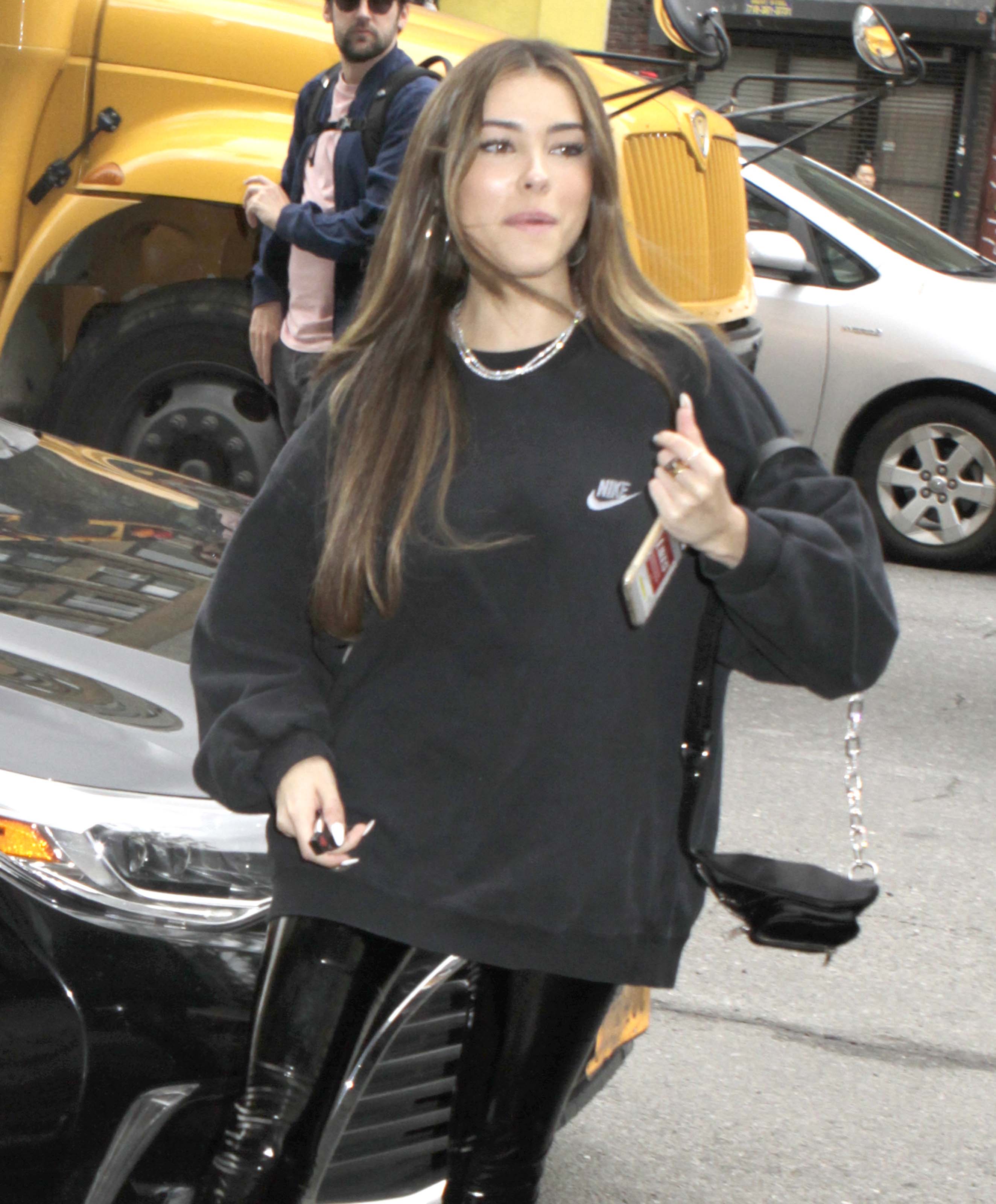 Madison Beer arrives at her New York City Hotel